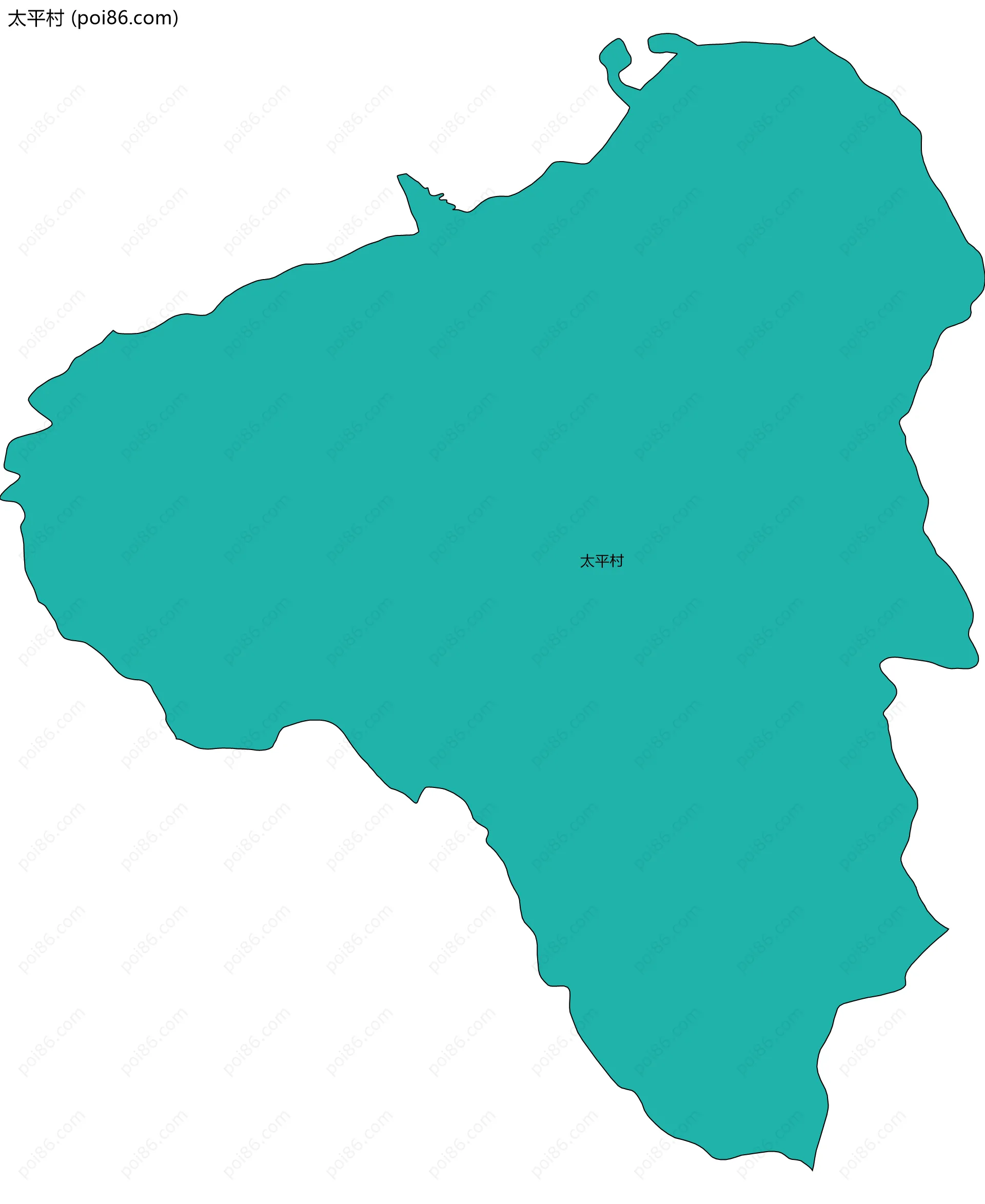 太平村边界地图