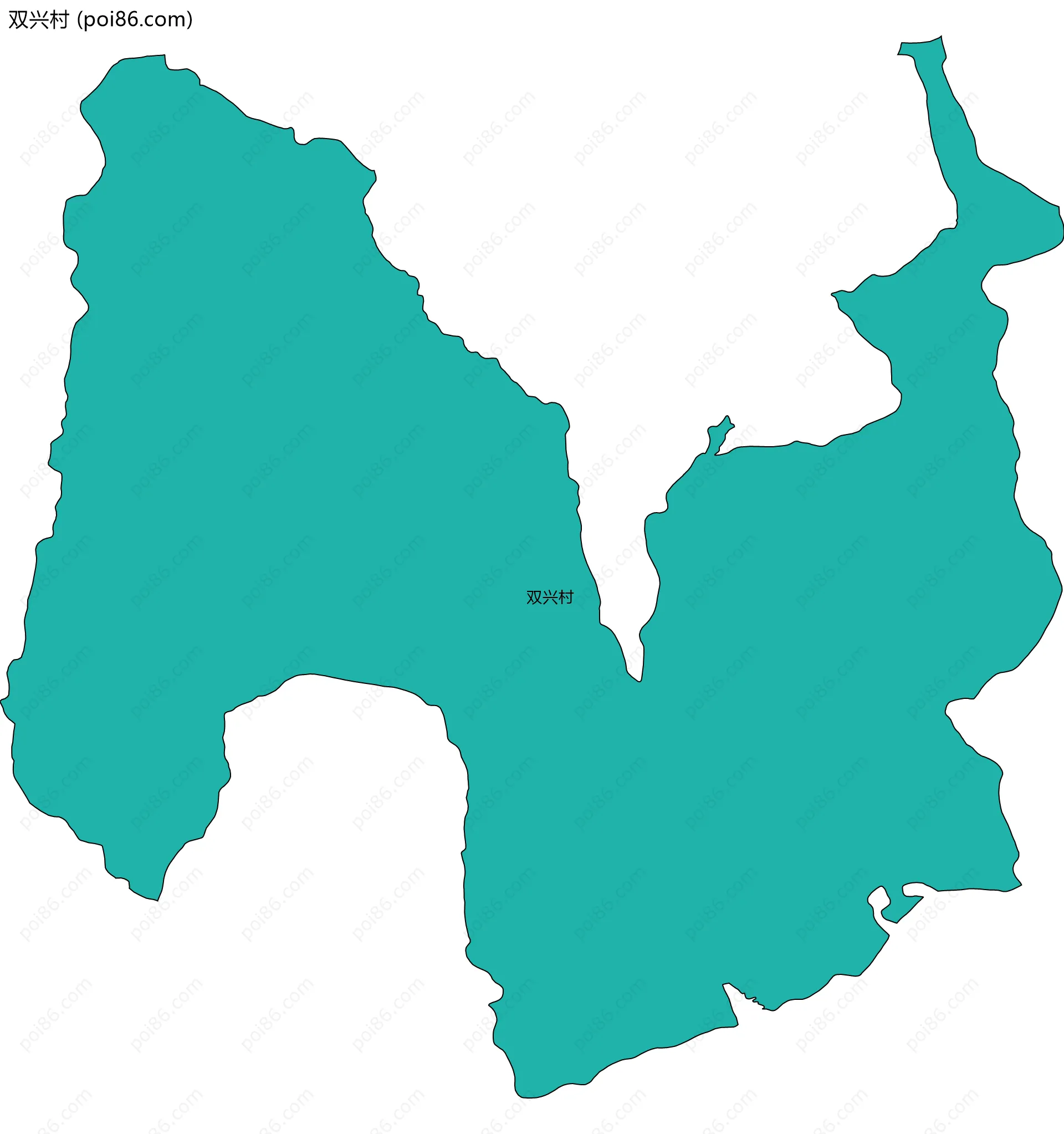 双兴村边界地图