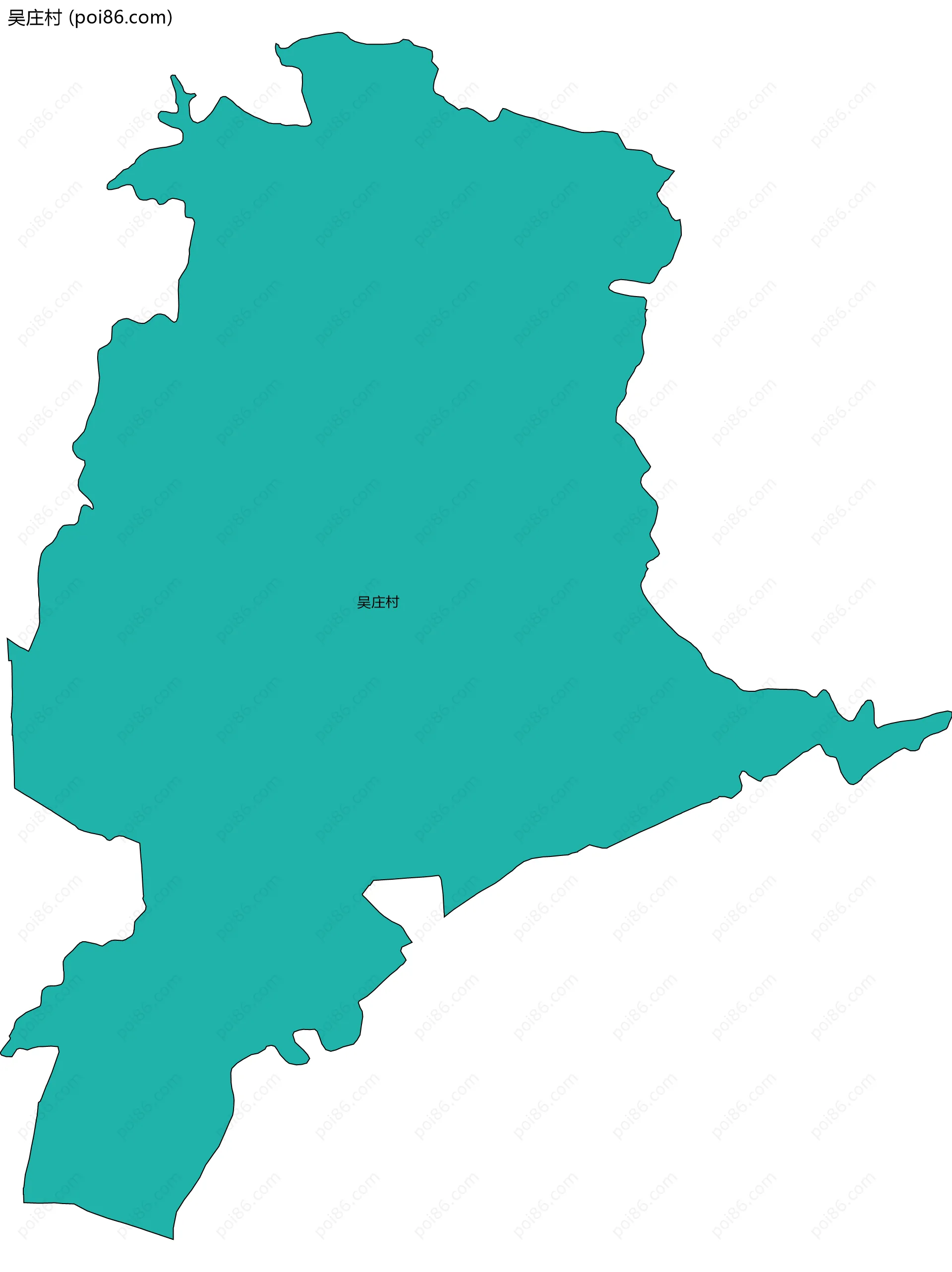 吴庄村边界地图