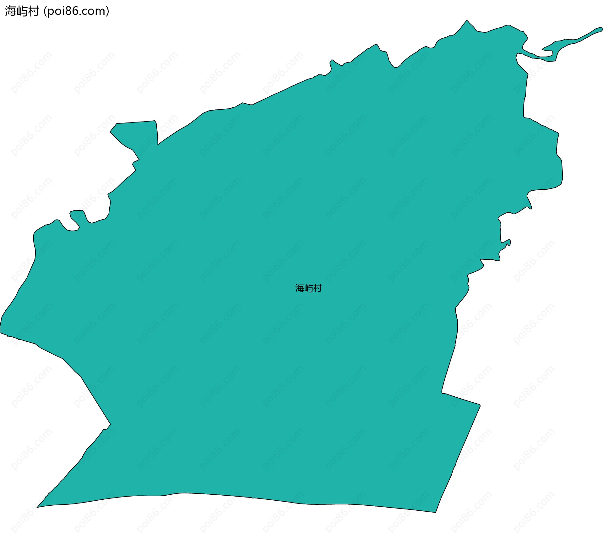 海屿村边界地图