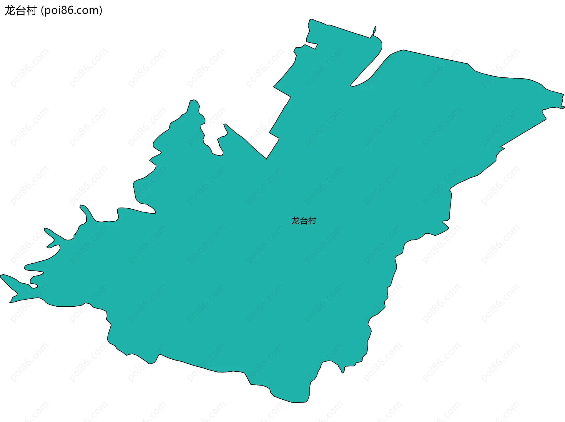 龙台村边界地图