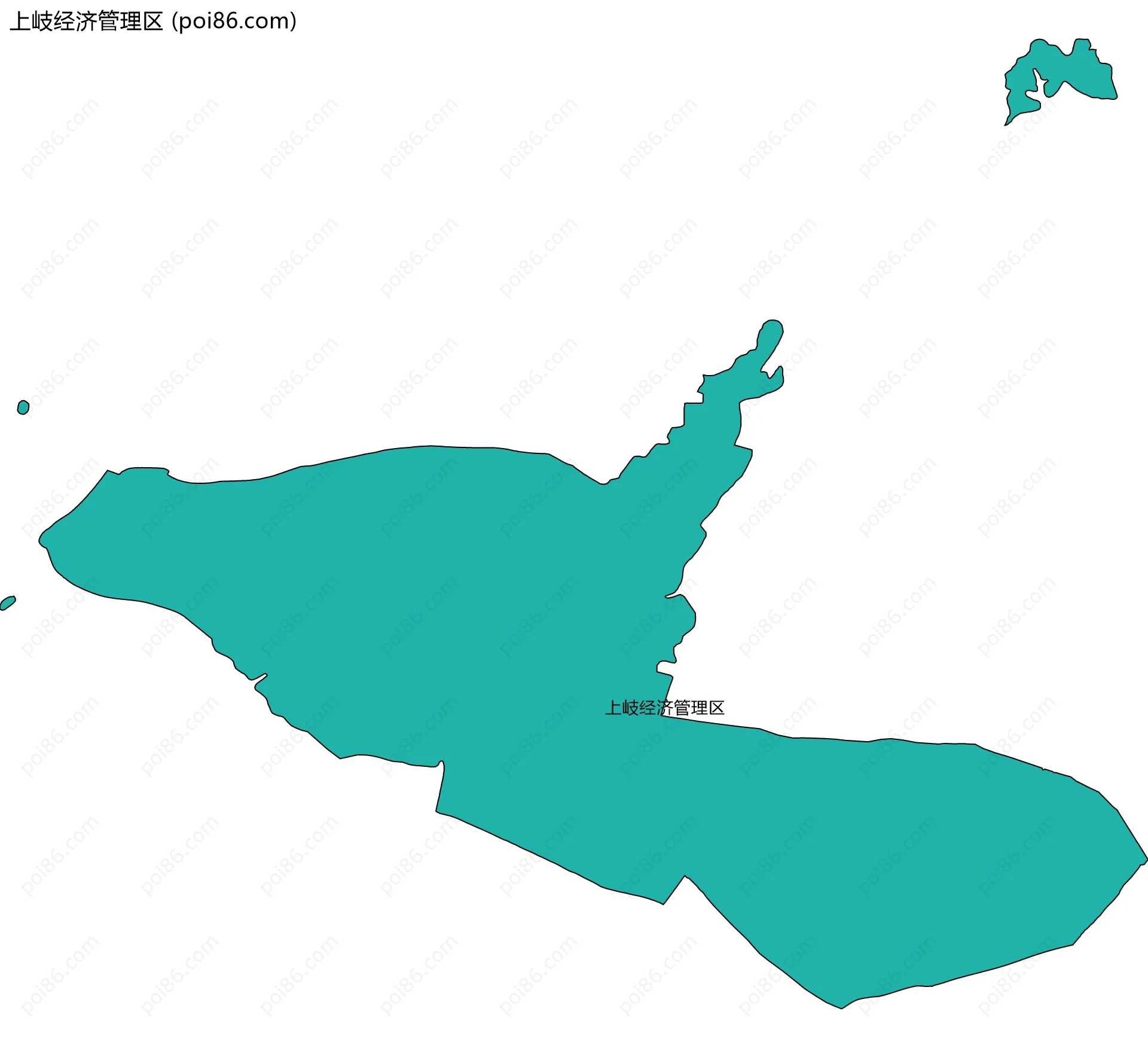 上岐经济管理区边界地图