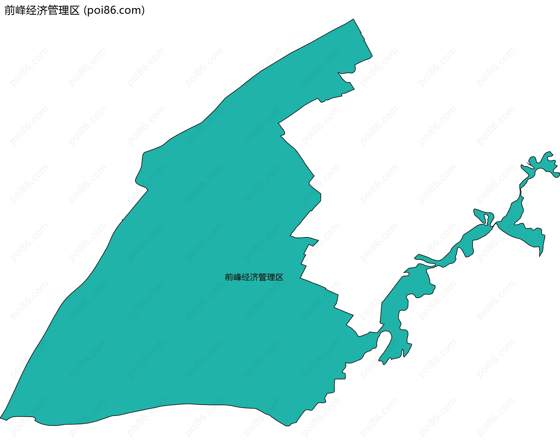 前峰经济管理区边界地图