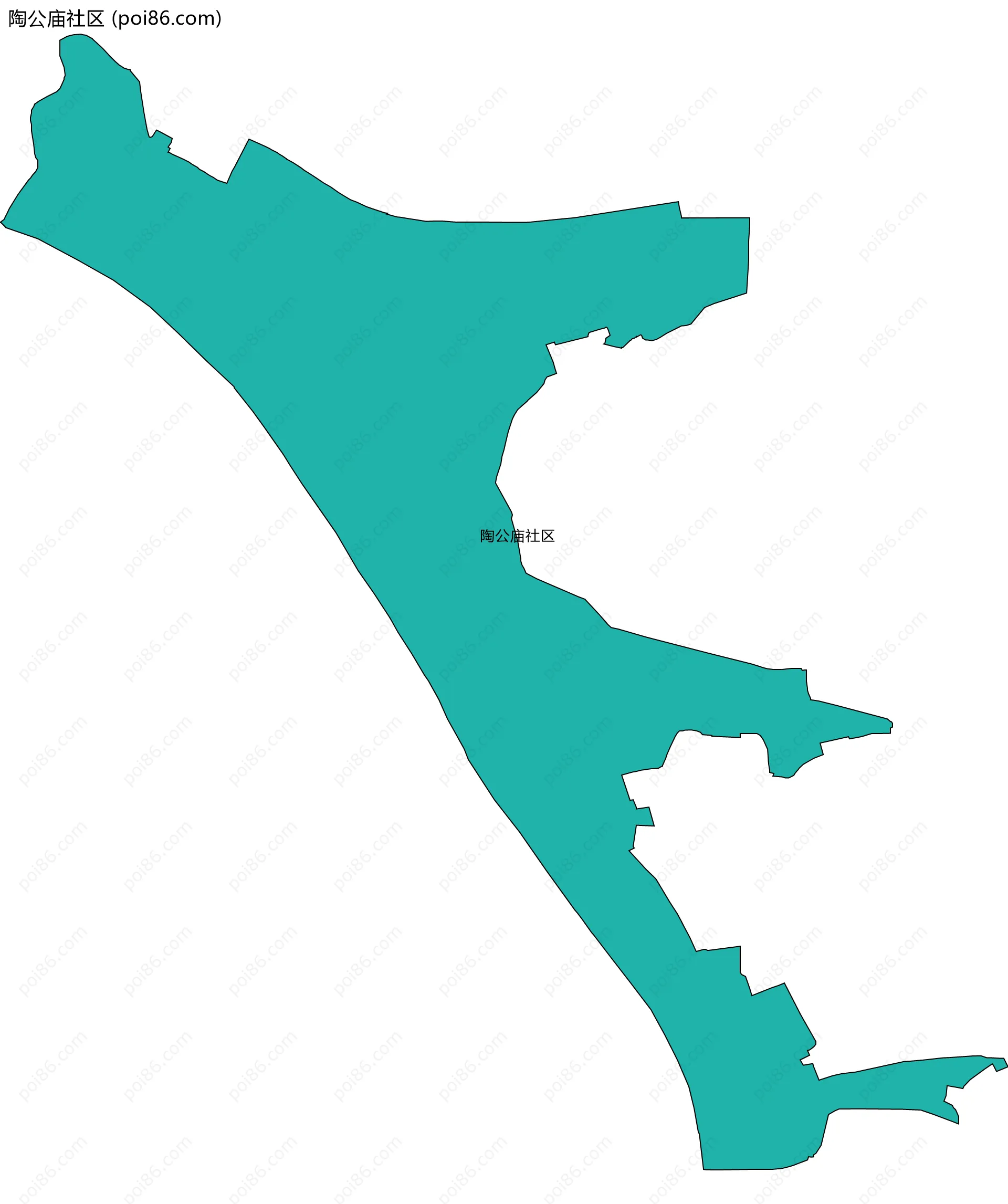 陶公庙社区边界地图