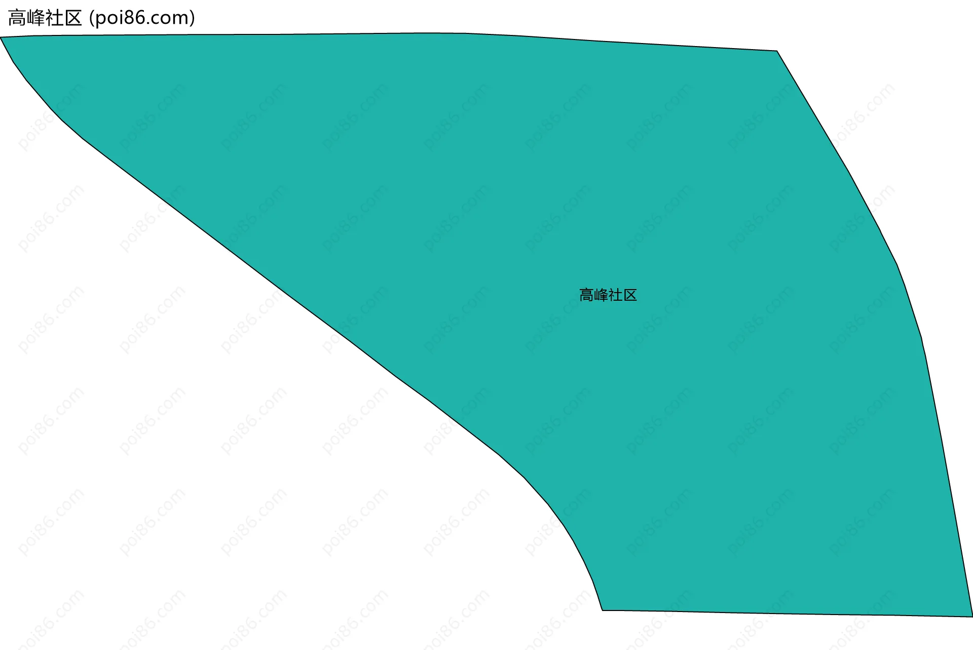 高峰社区边界地图