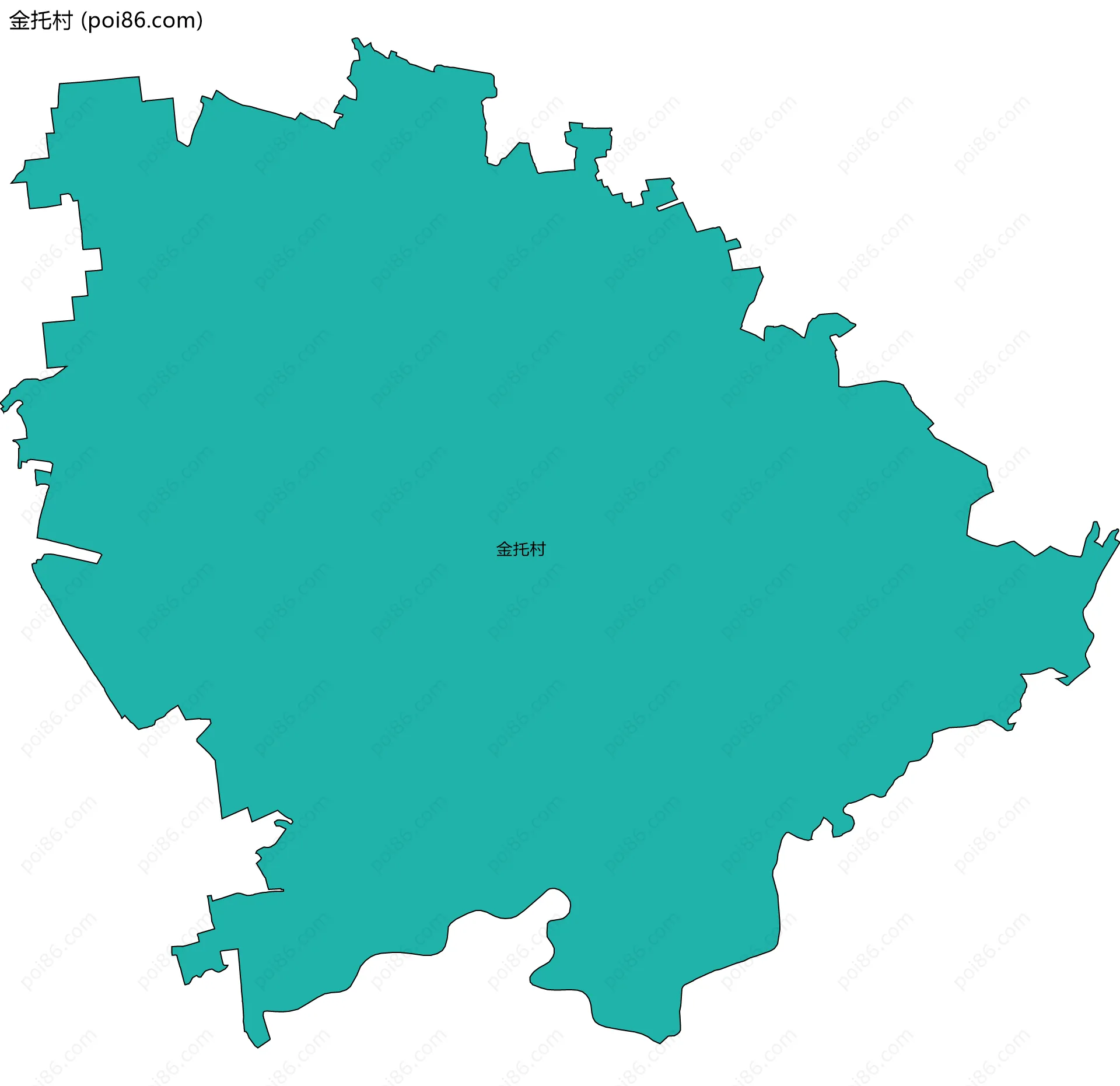金托村边界地图