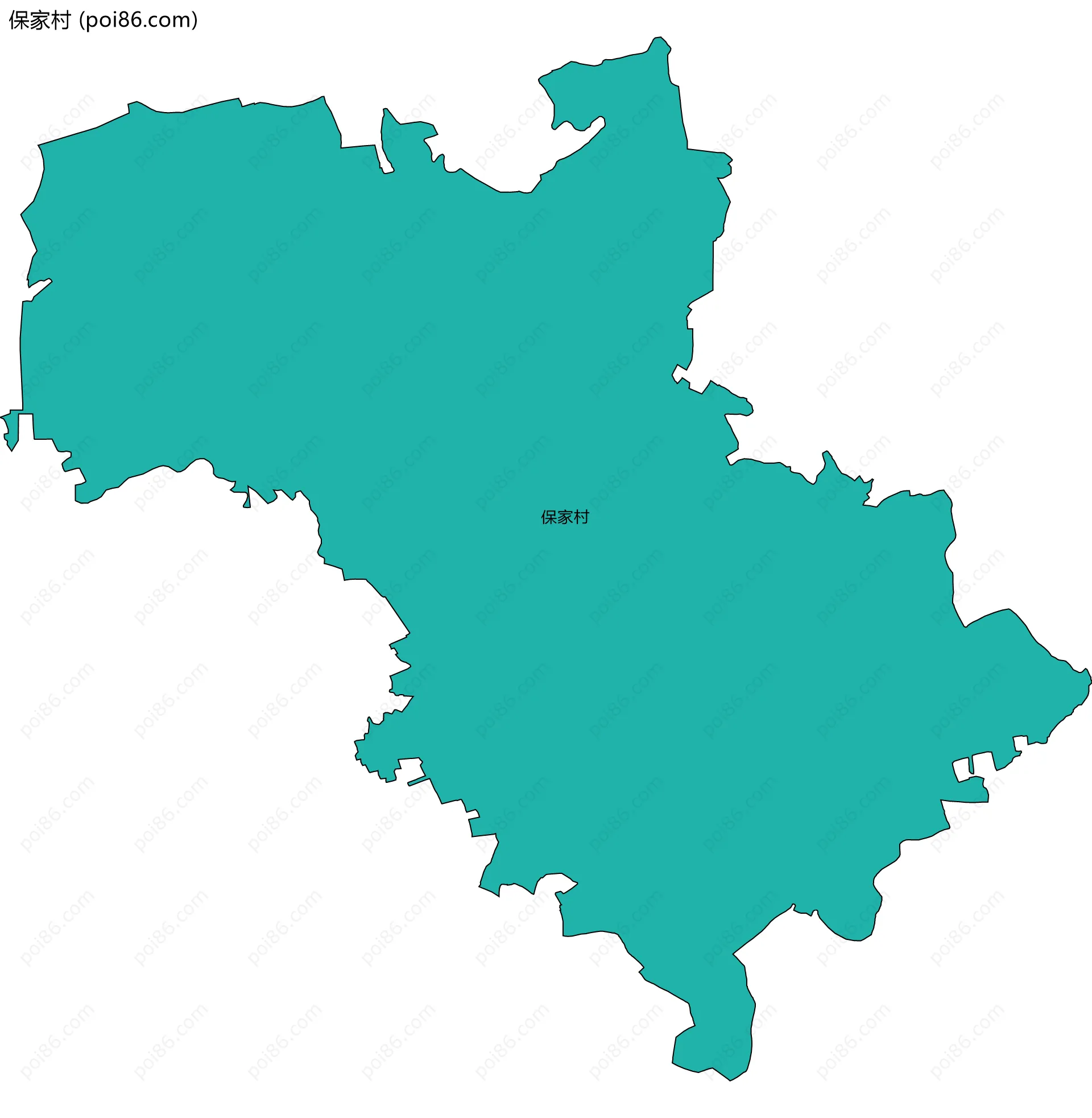 保家村边界地图