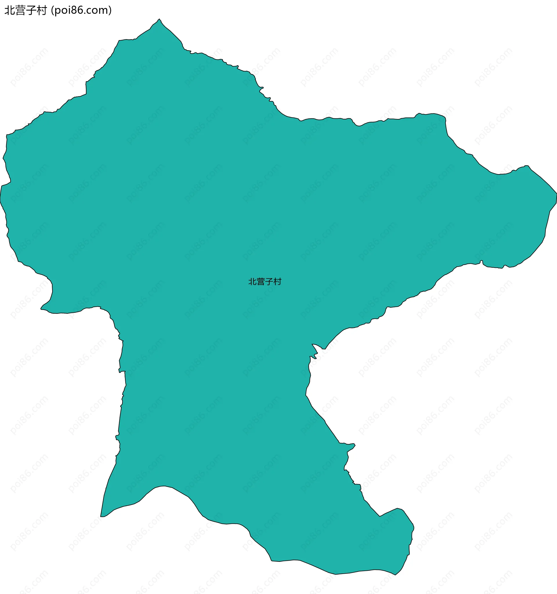 北营子村边界地图