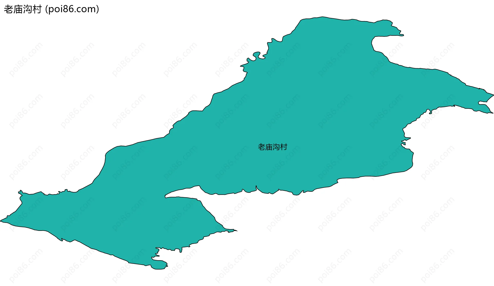 老庙沟村边界地图