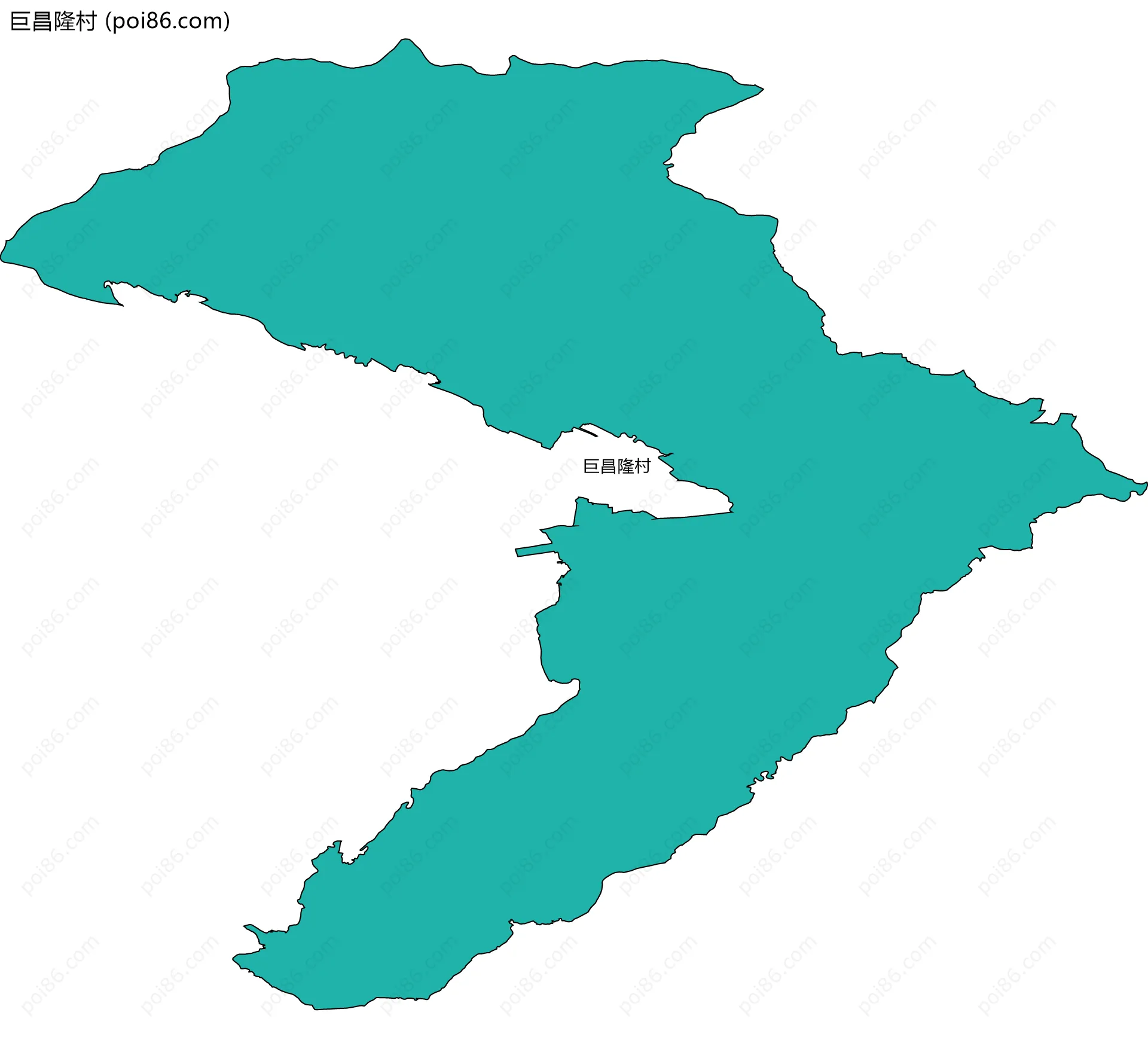 巨昌隆村边界地图