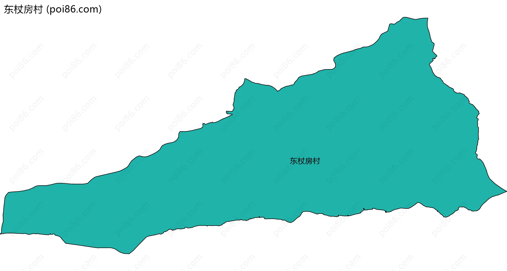 东杖房村边界地图
