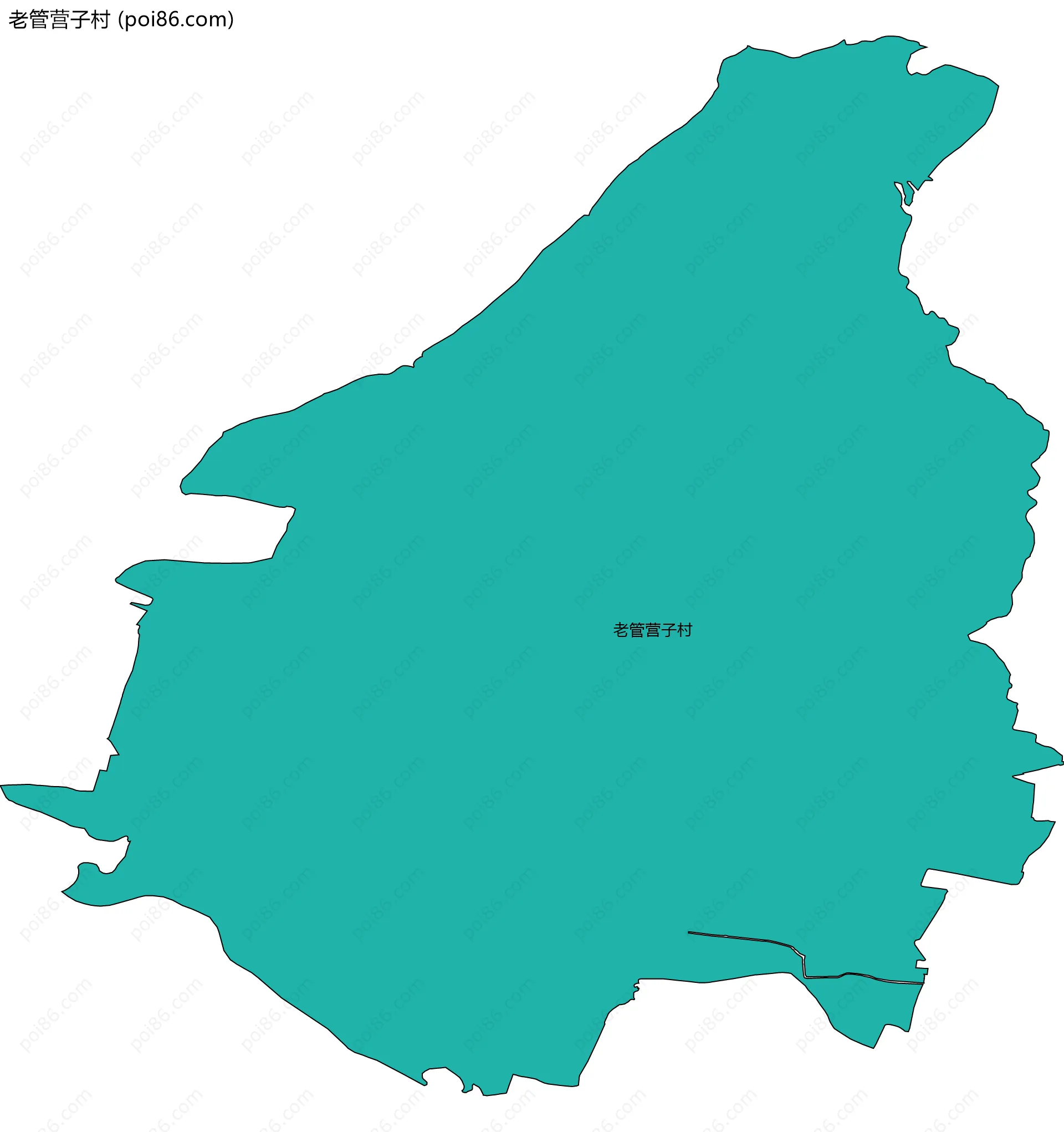 老管营子村边界地图