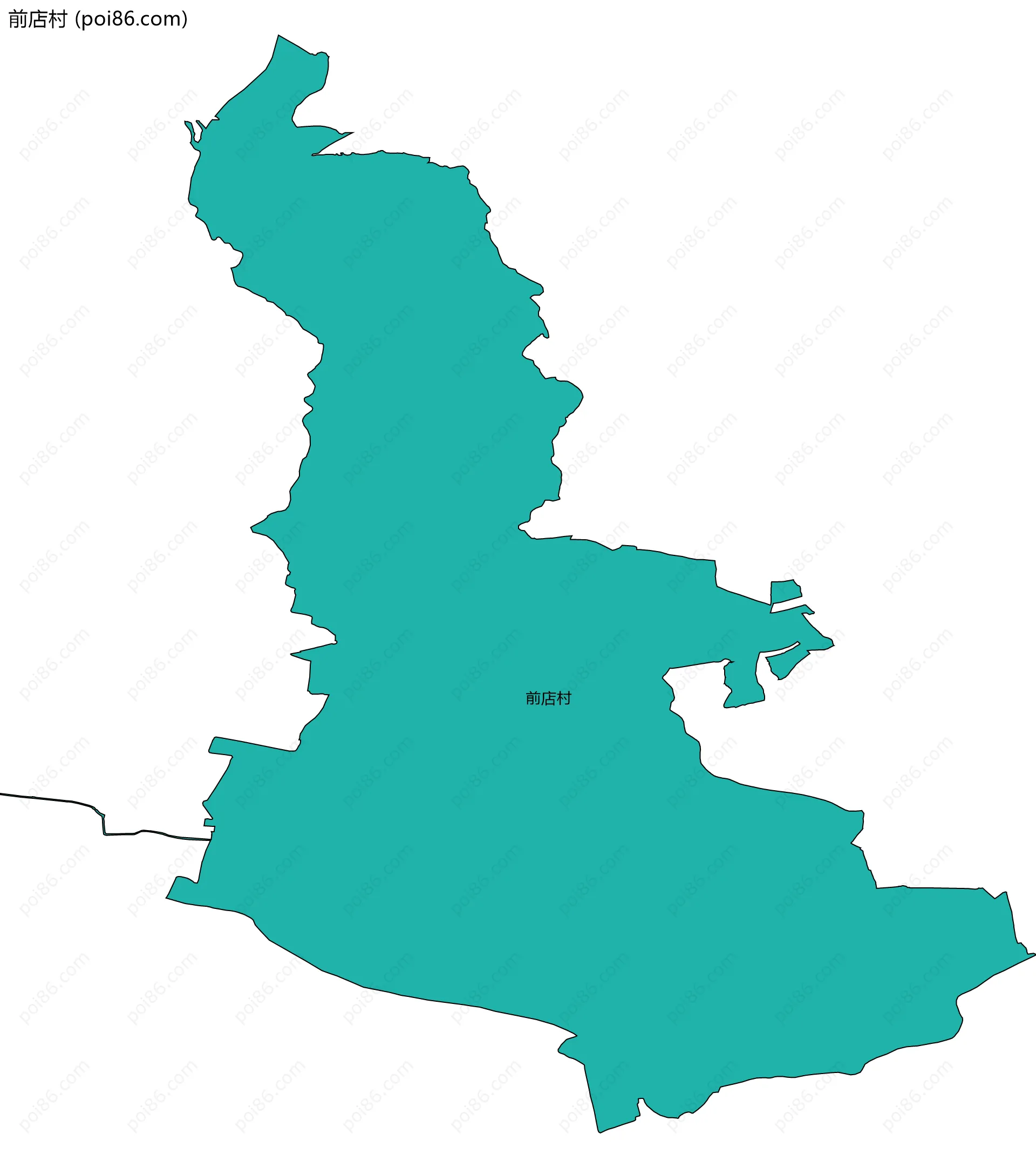 前店村边界地图