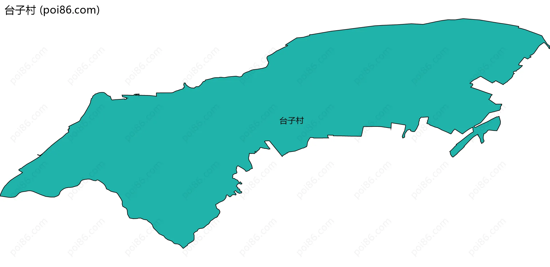 台子村边界地图