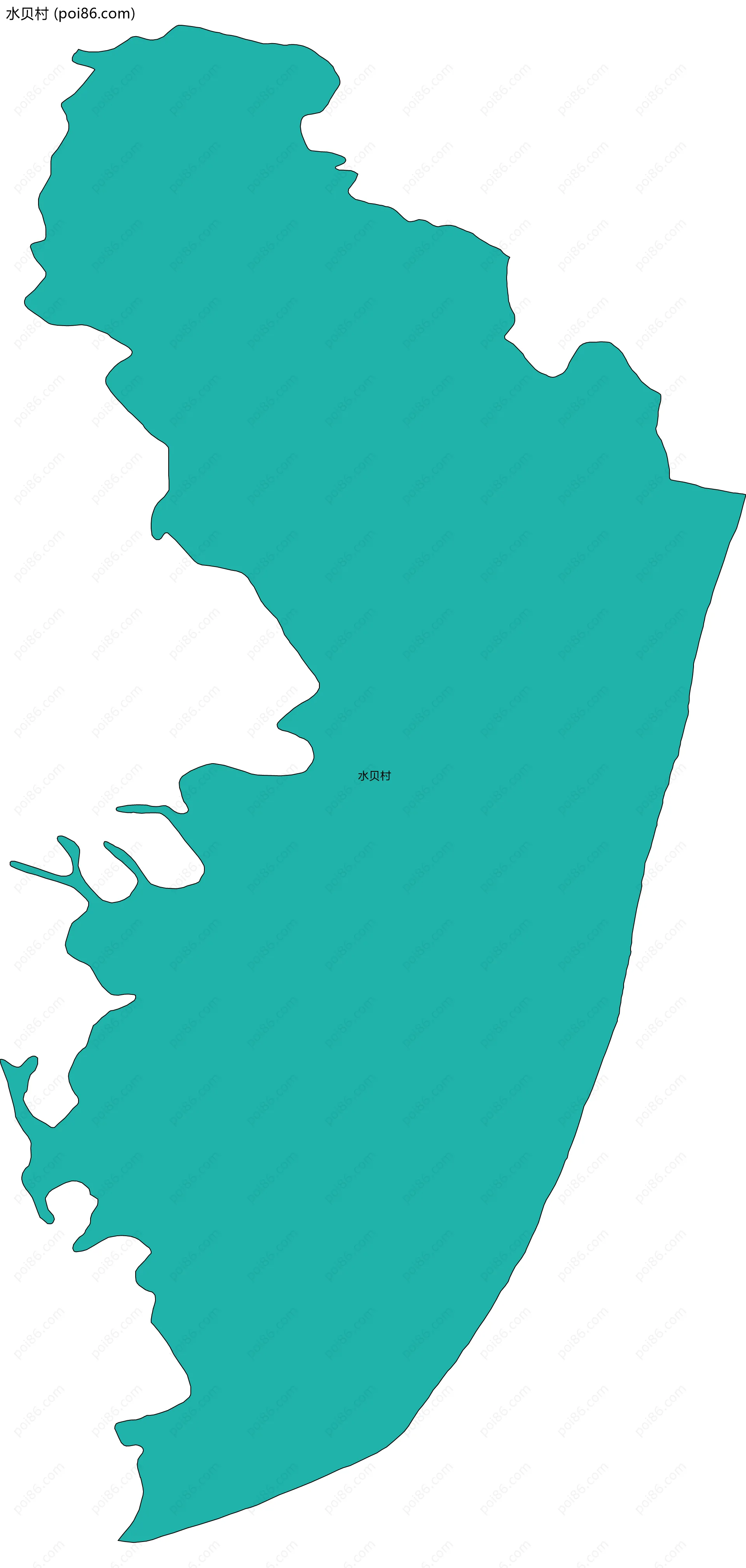 水贝村边界地图