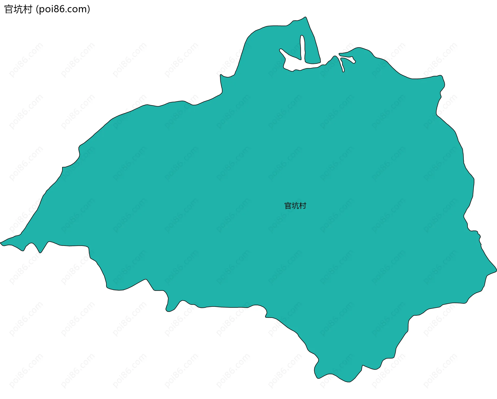 官坑村边界地图