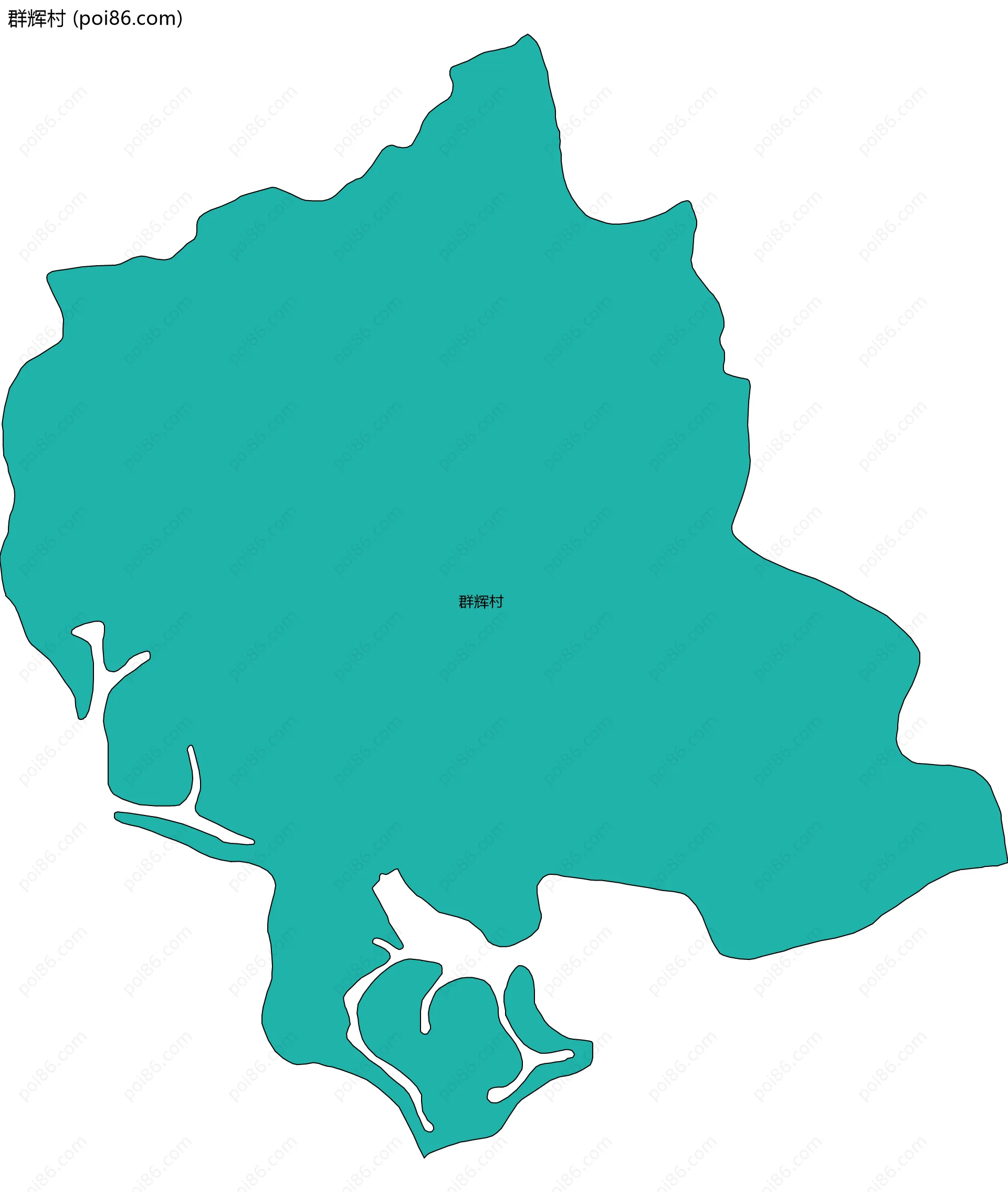 群辉村边界地图