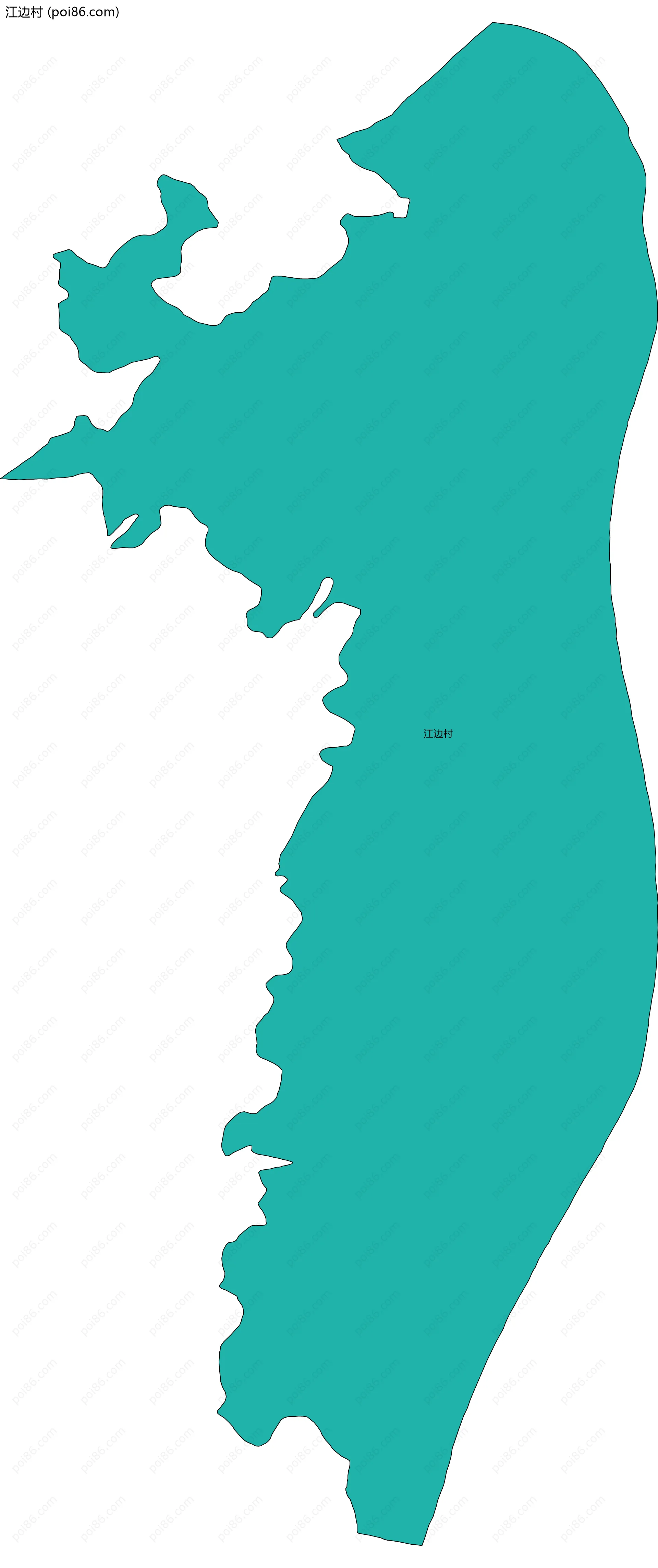 江边村边界地图