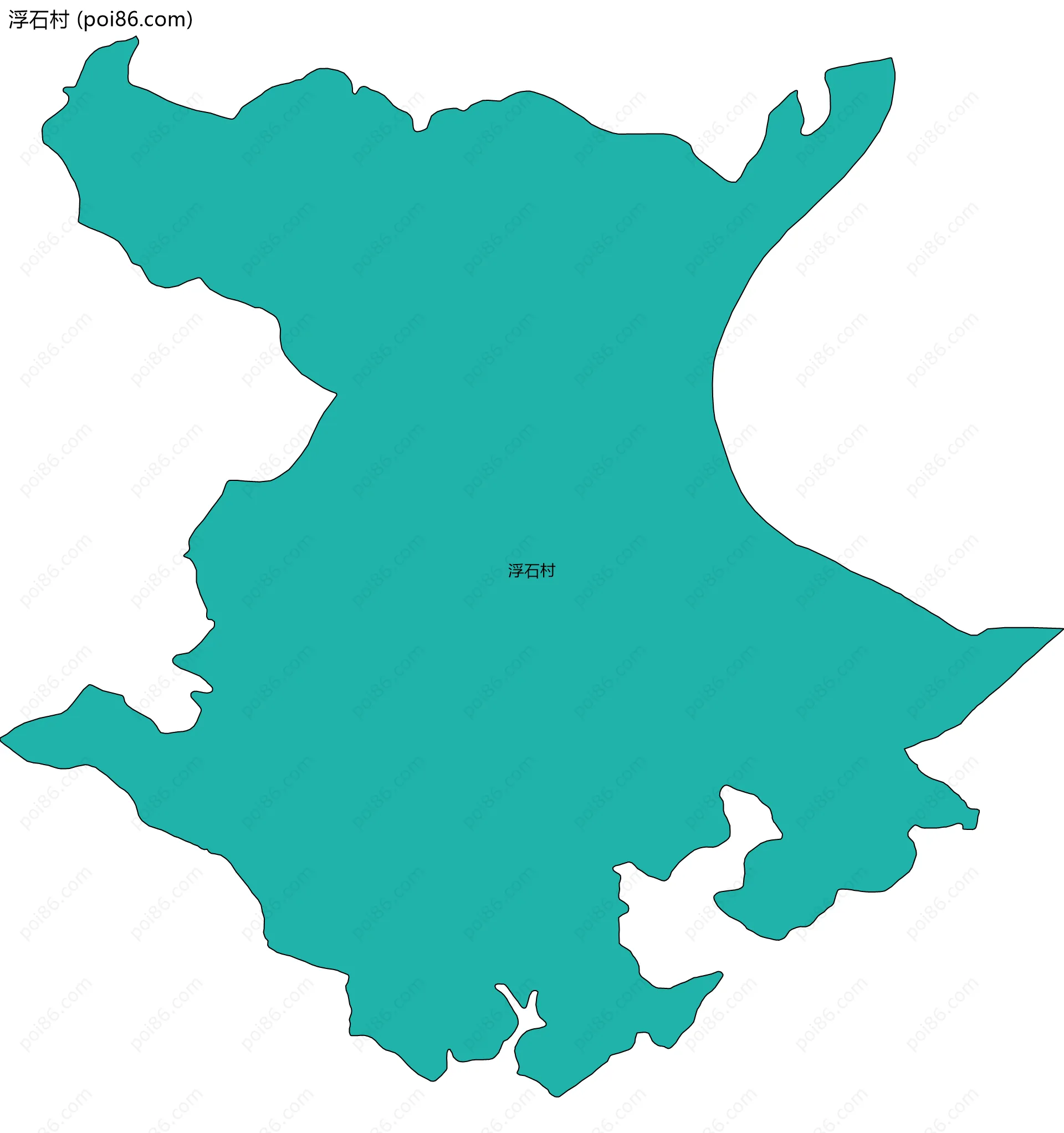 浮石村边界地图