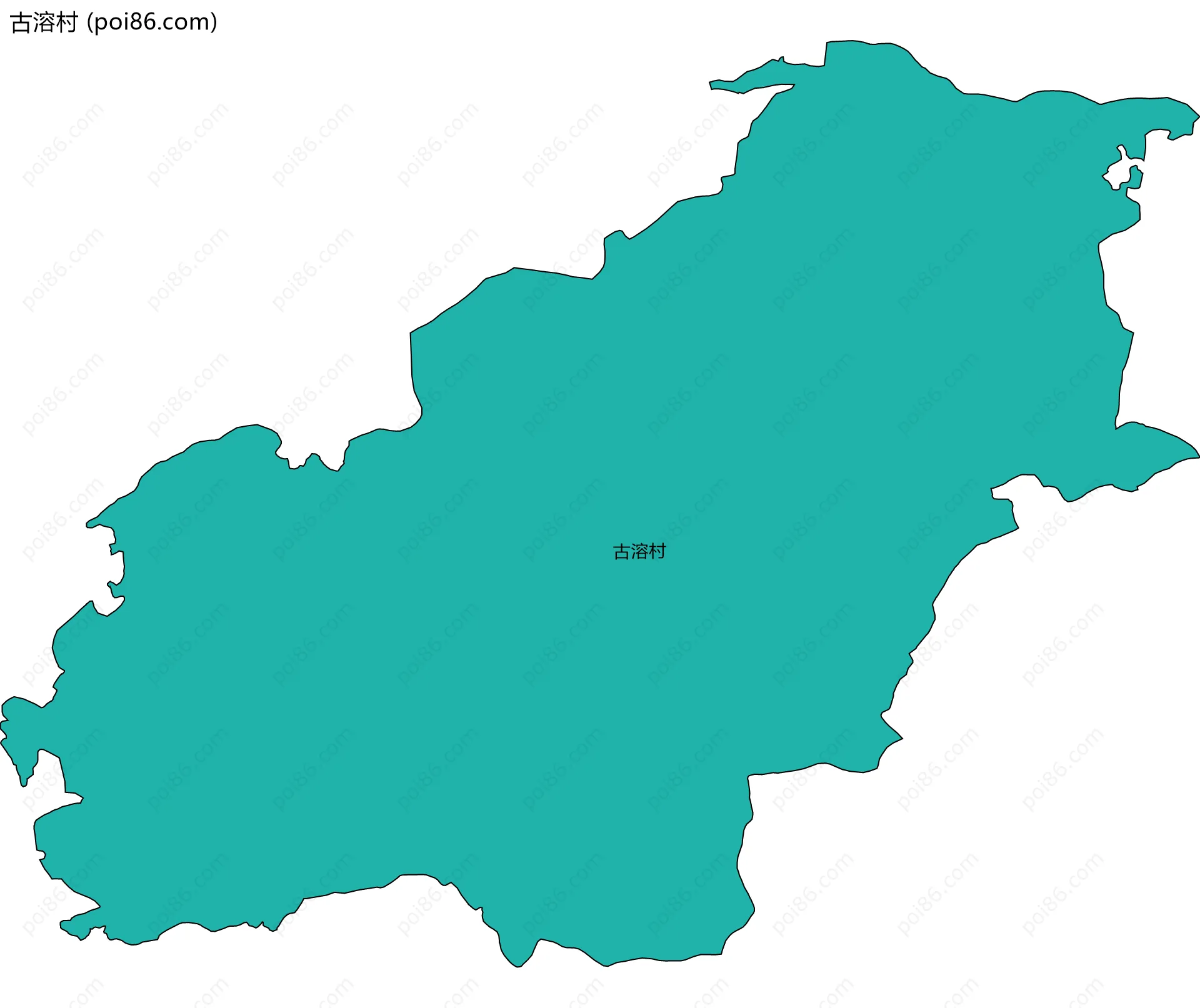古溶村边界地图