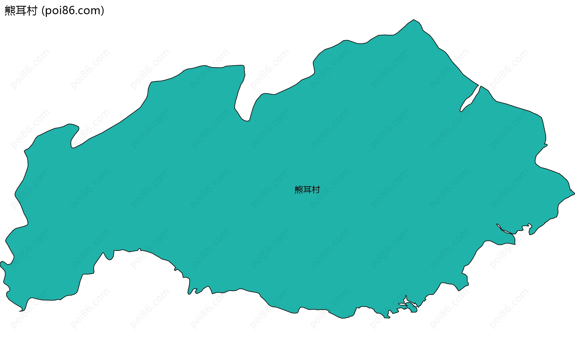 熊耳村边界地图