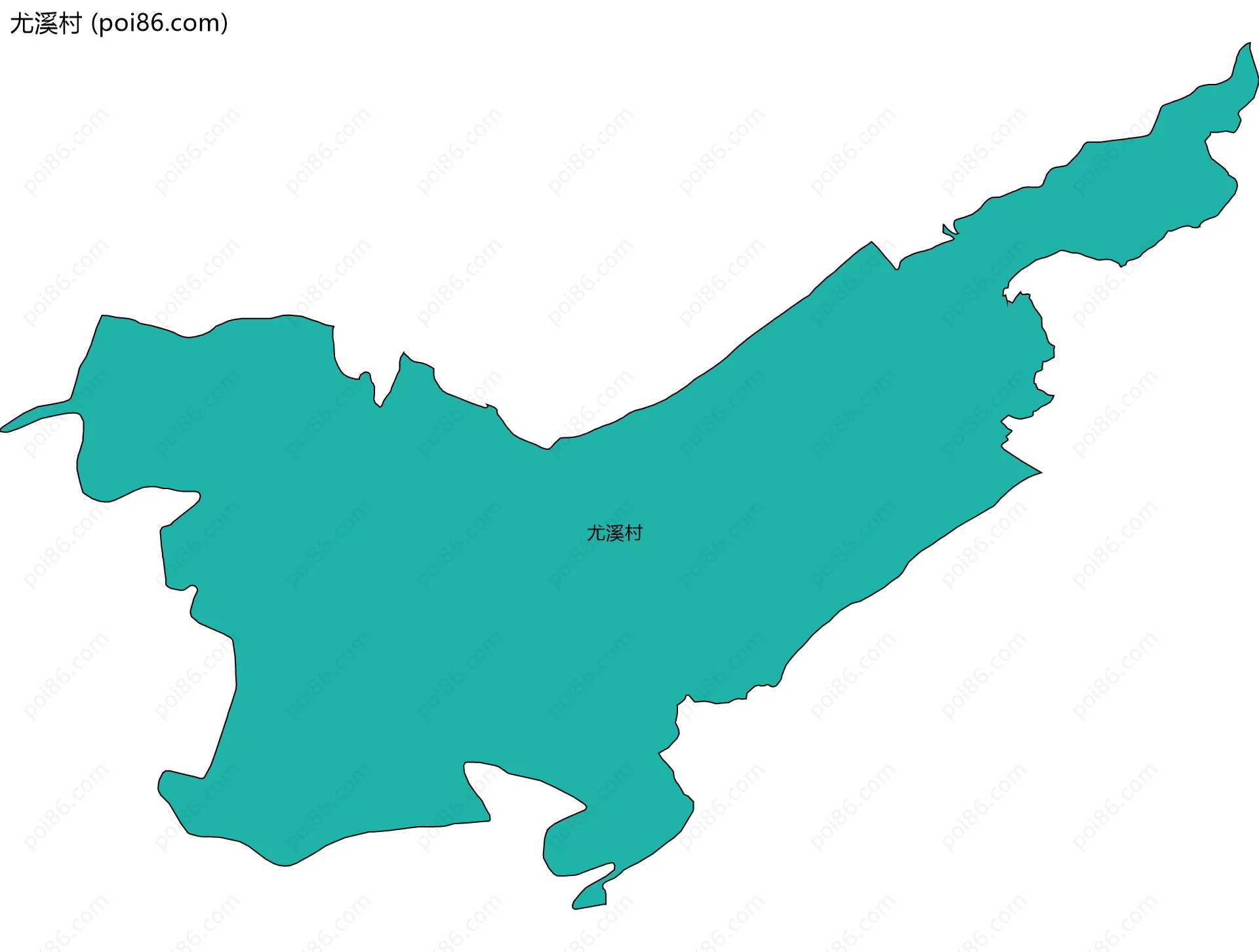 尤溪村边界地图