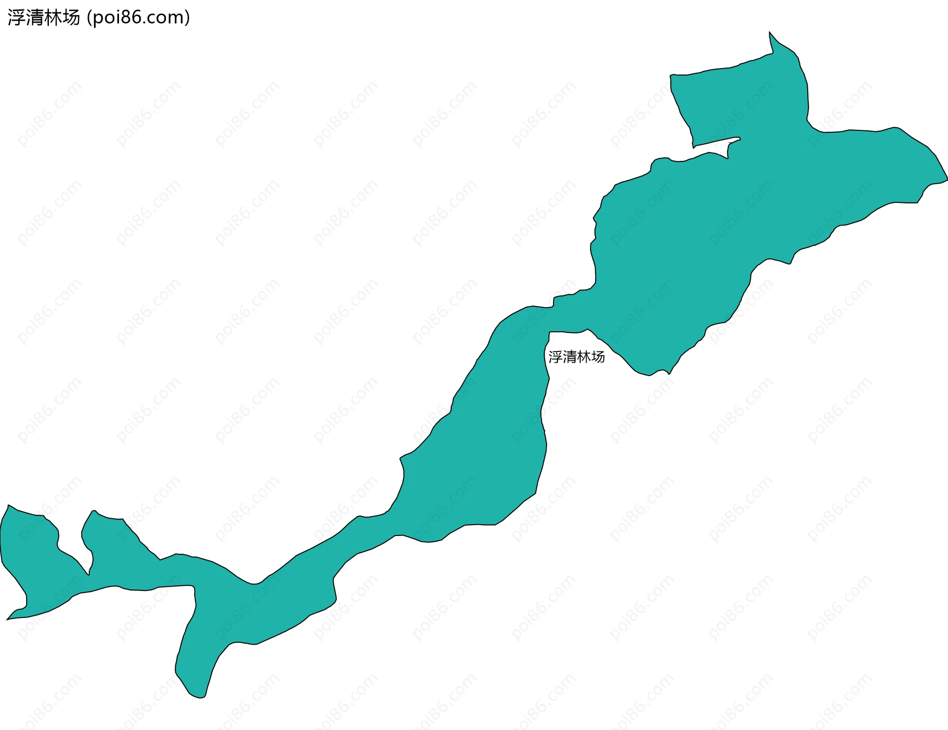 浮清林场边界地图