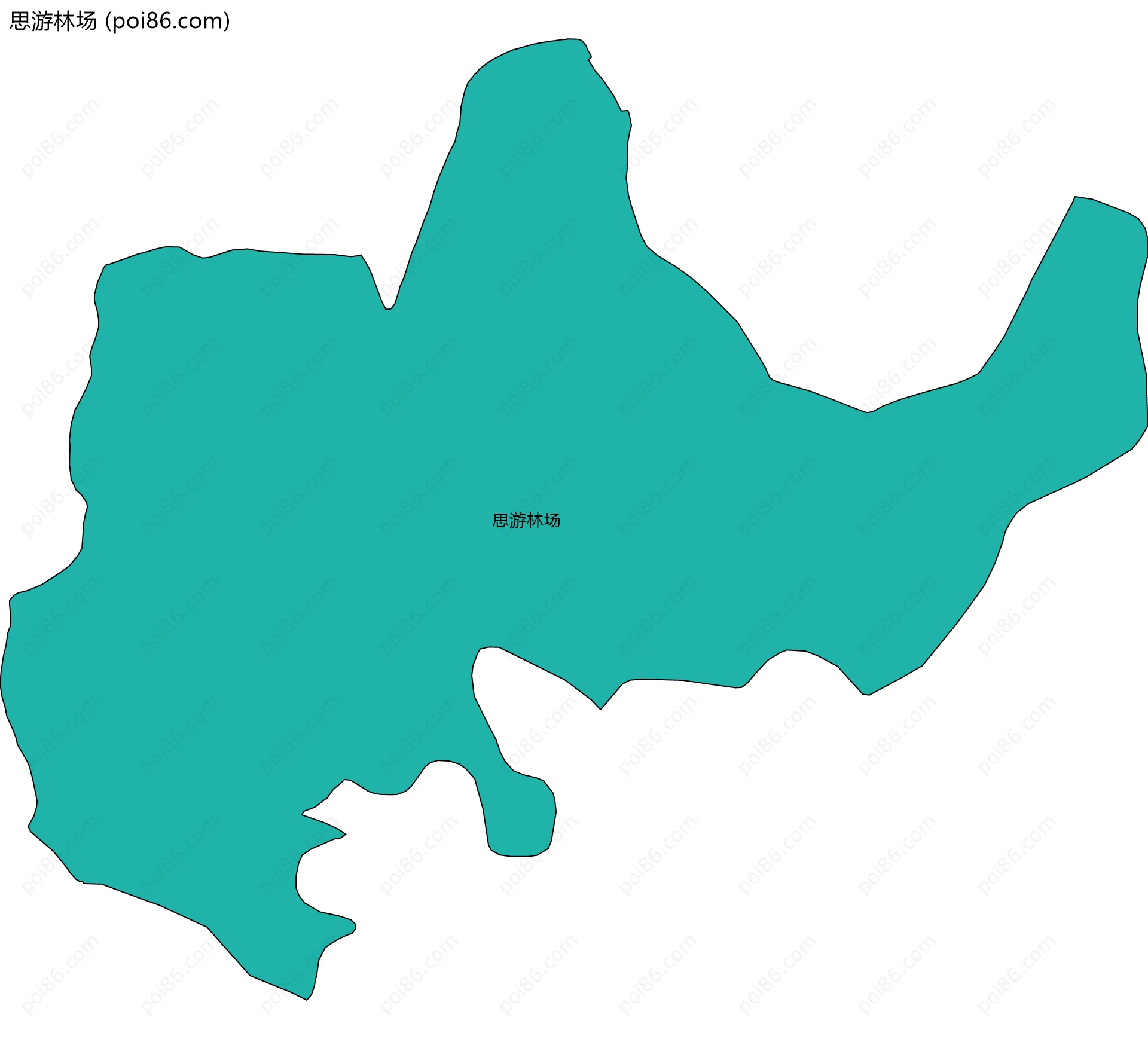 思游林场边界地图