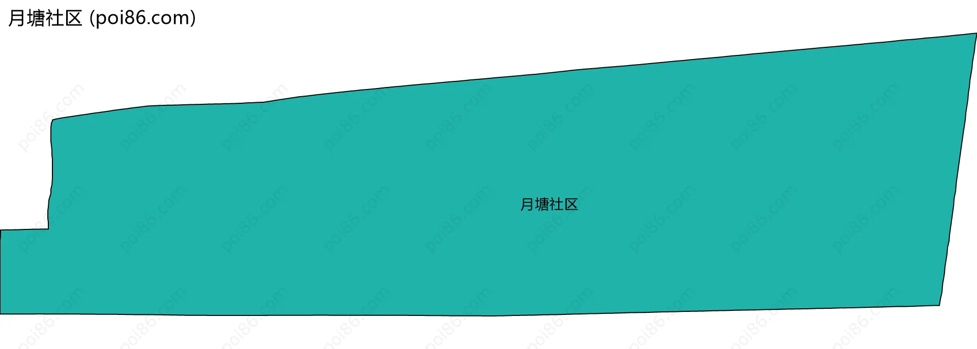 月塘社区边界地图