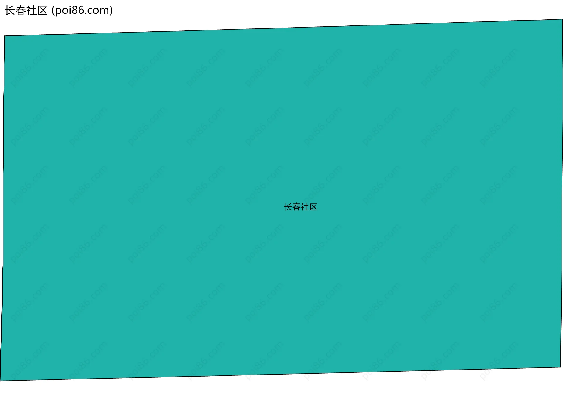长春社区边界地图