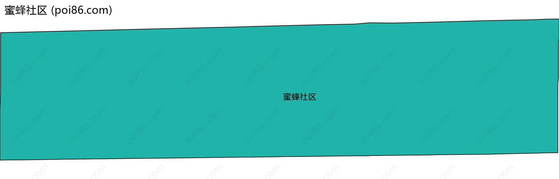 蜜蜂社区边界地图