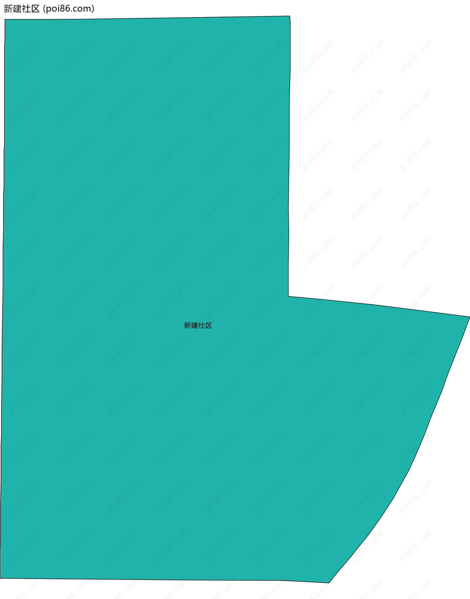 新建社区边界地图