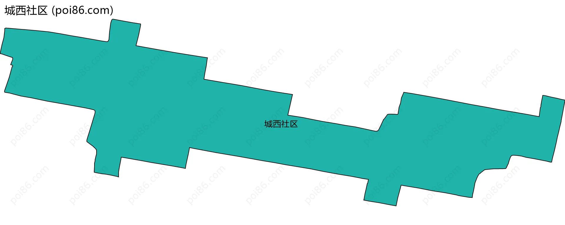 城西社区边界地图
