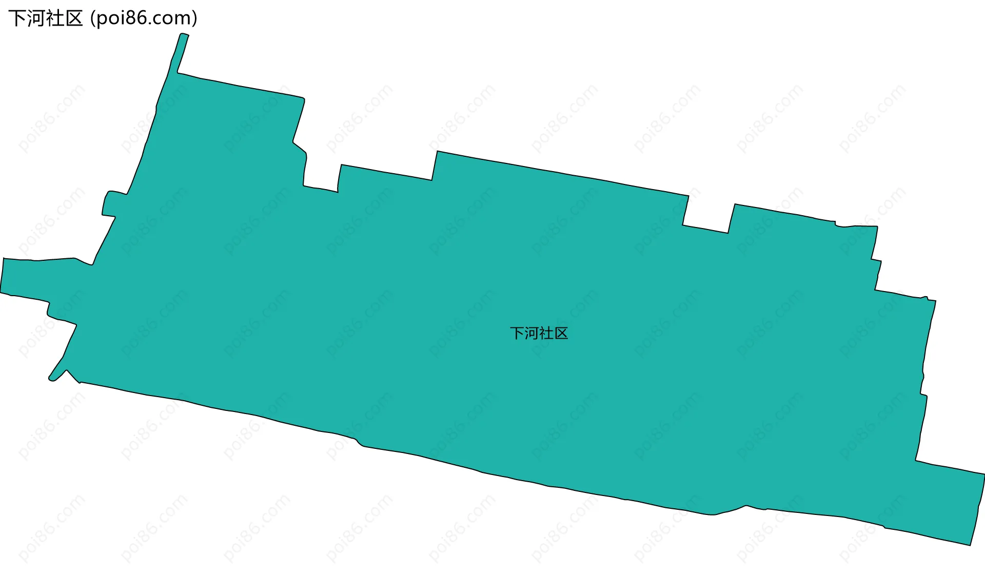 下河社区边界地图