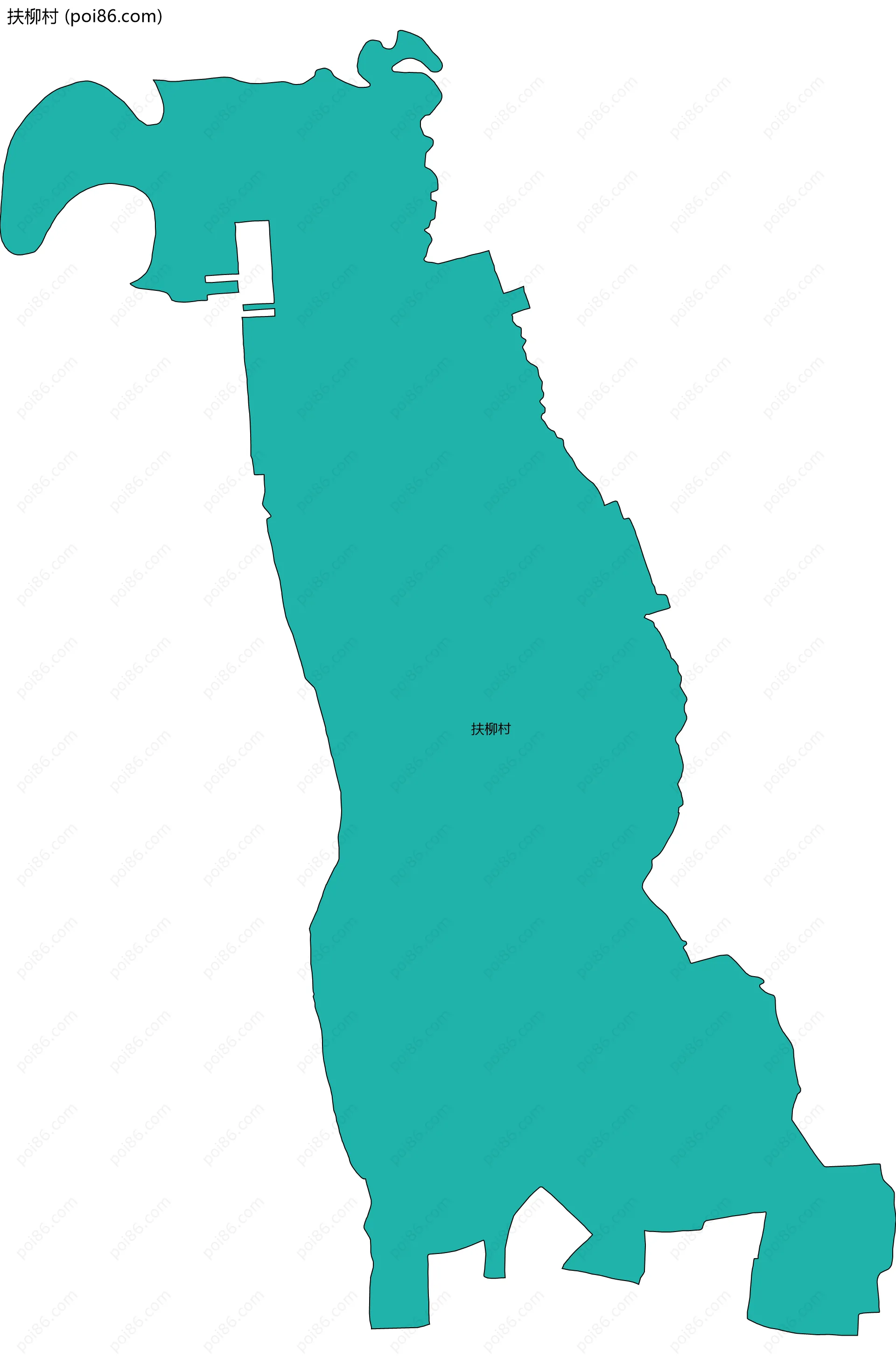 扶柳村边界地图