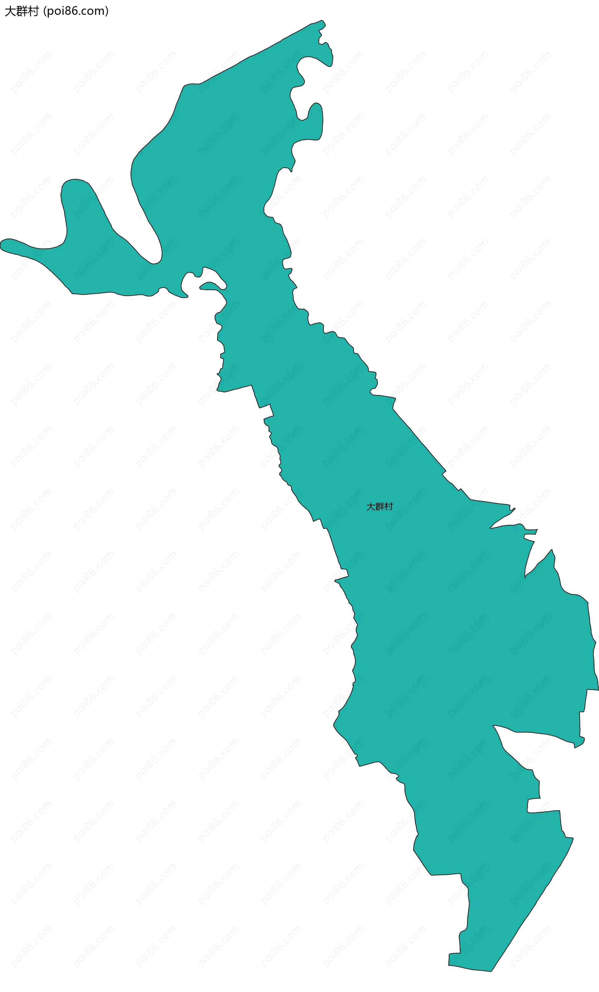 大群村边界地图