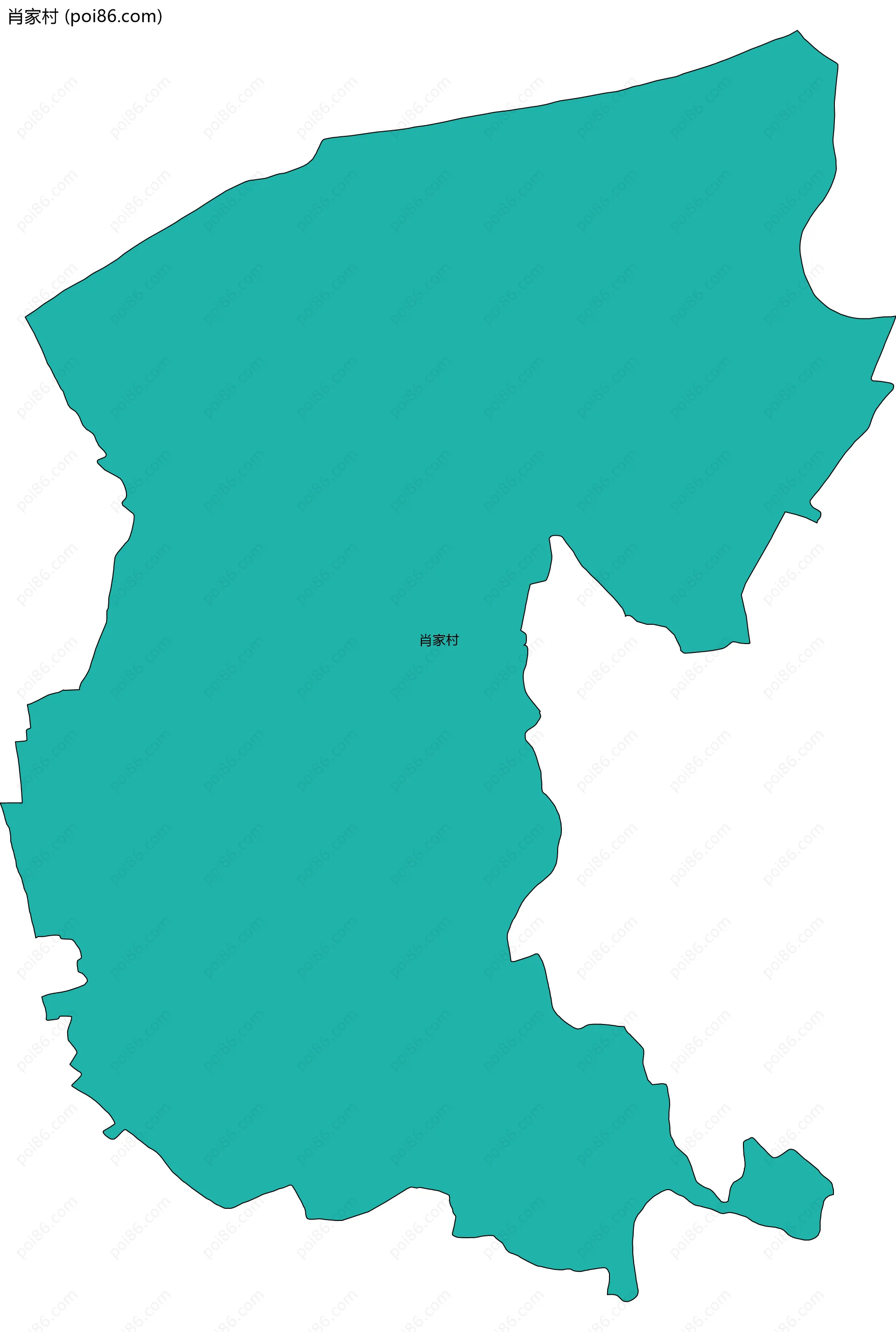 肖家村边界地图