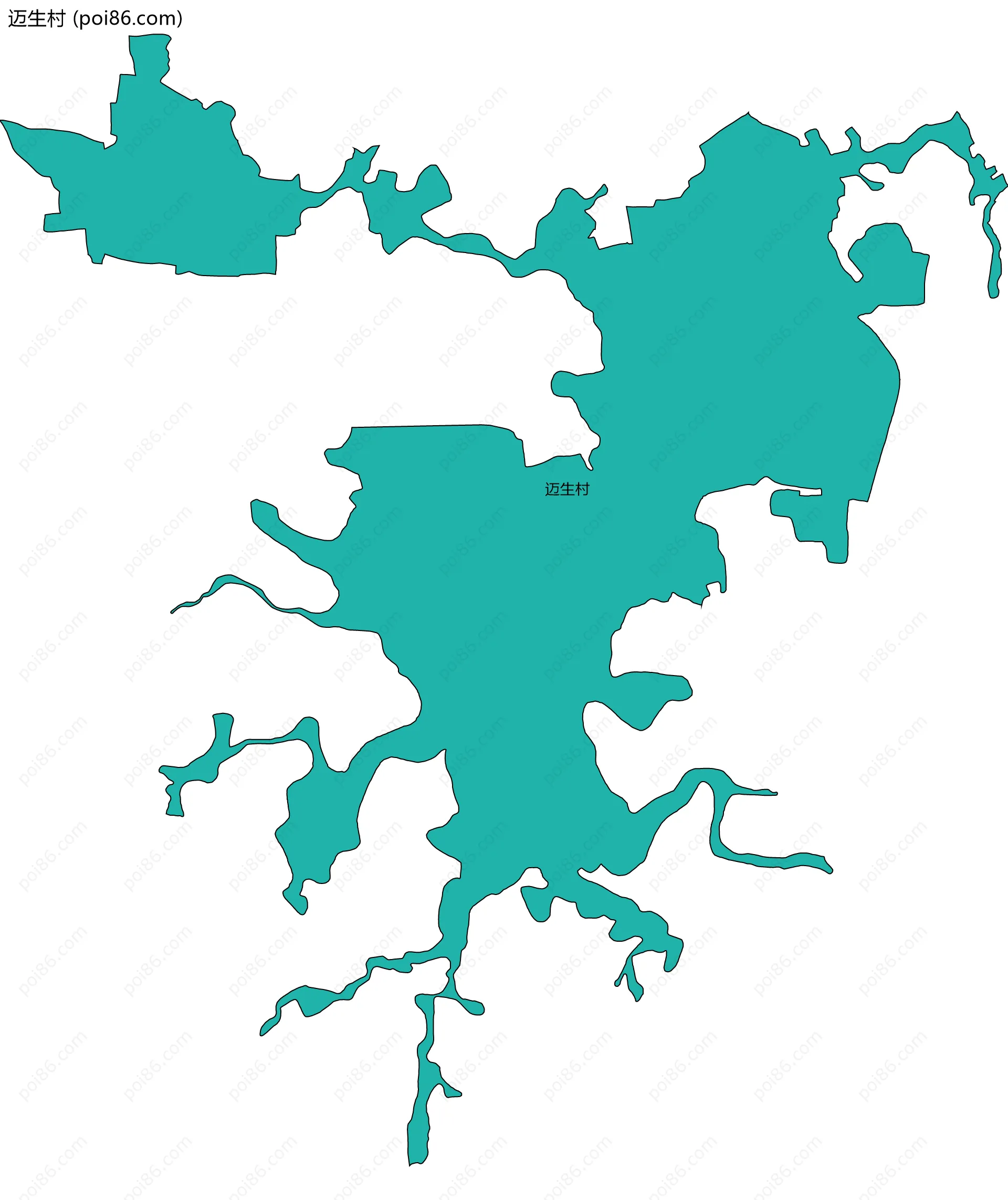 迈生村边界地图