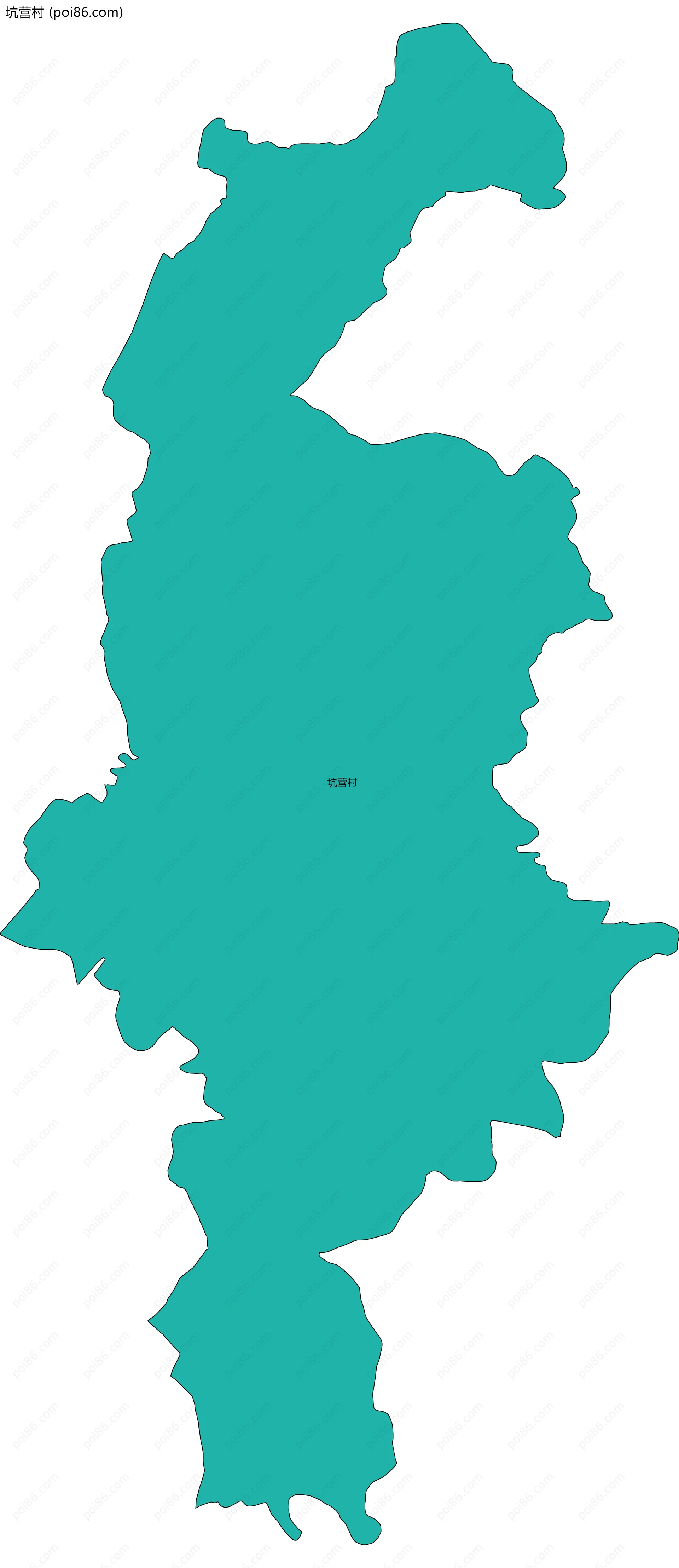 坑营村边界地图