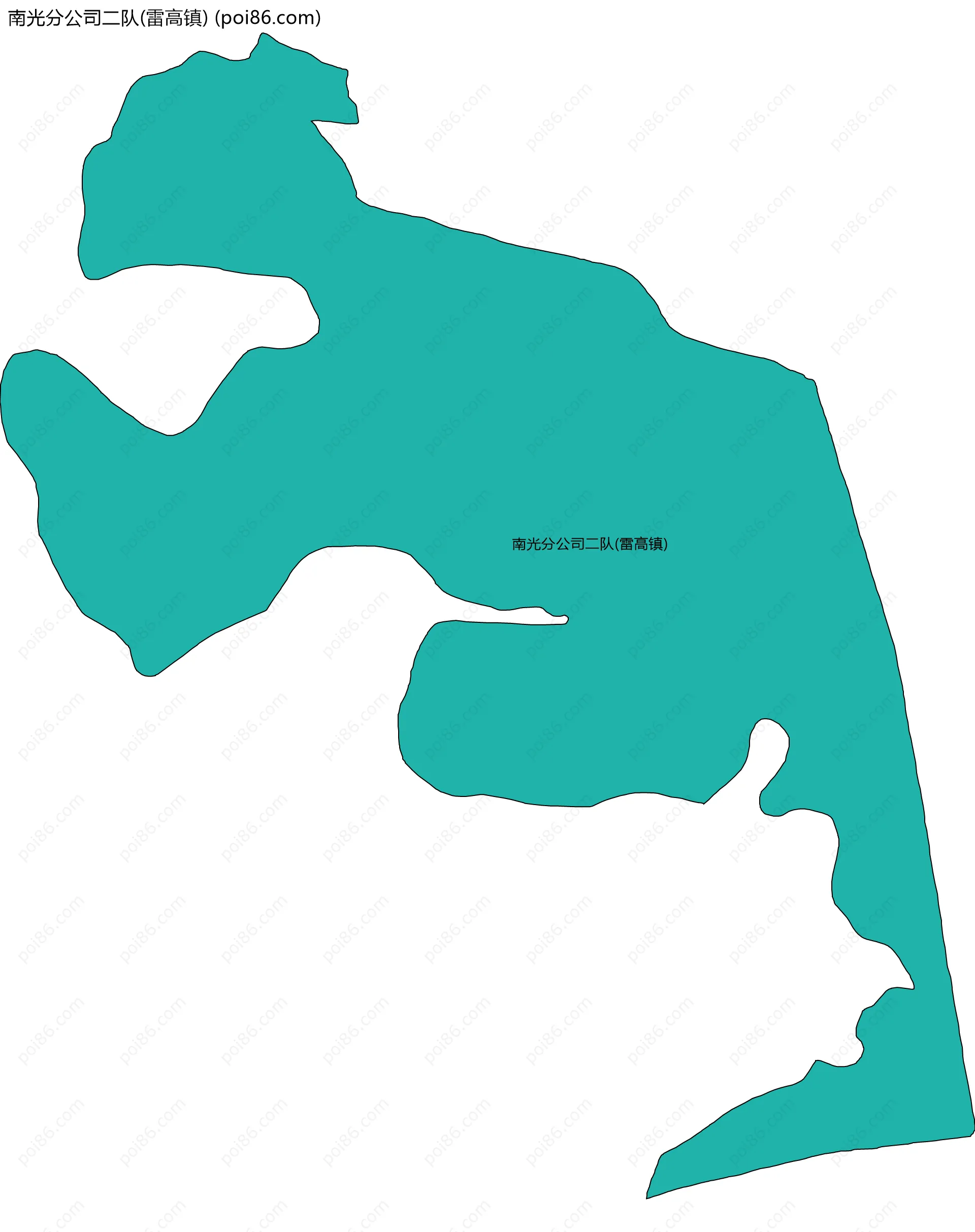 南光分公司二队(雷高镇)边界地图