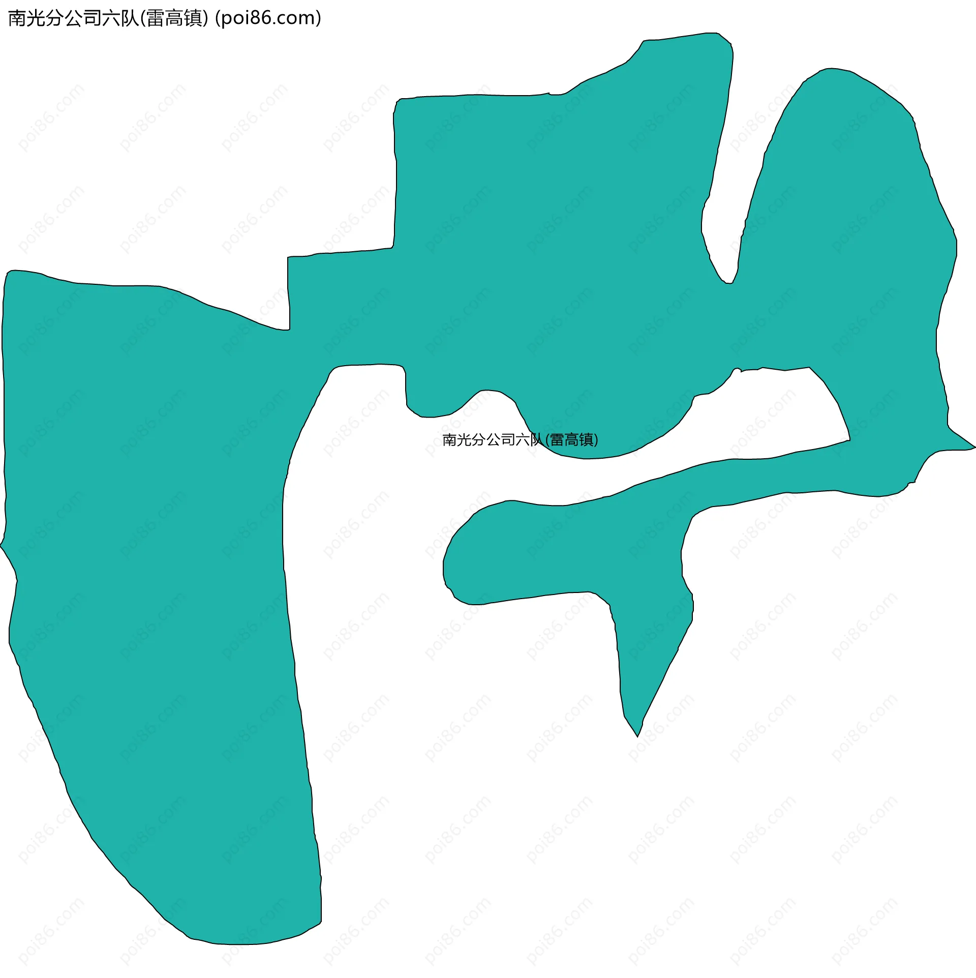 南光分公司六队(雷高镇)边界地图