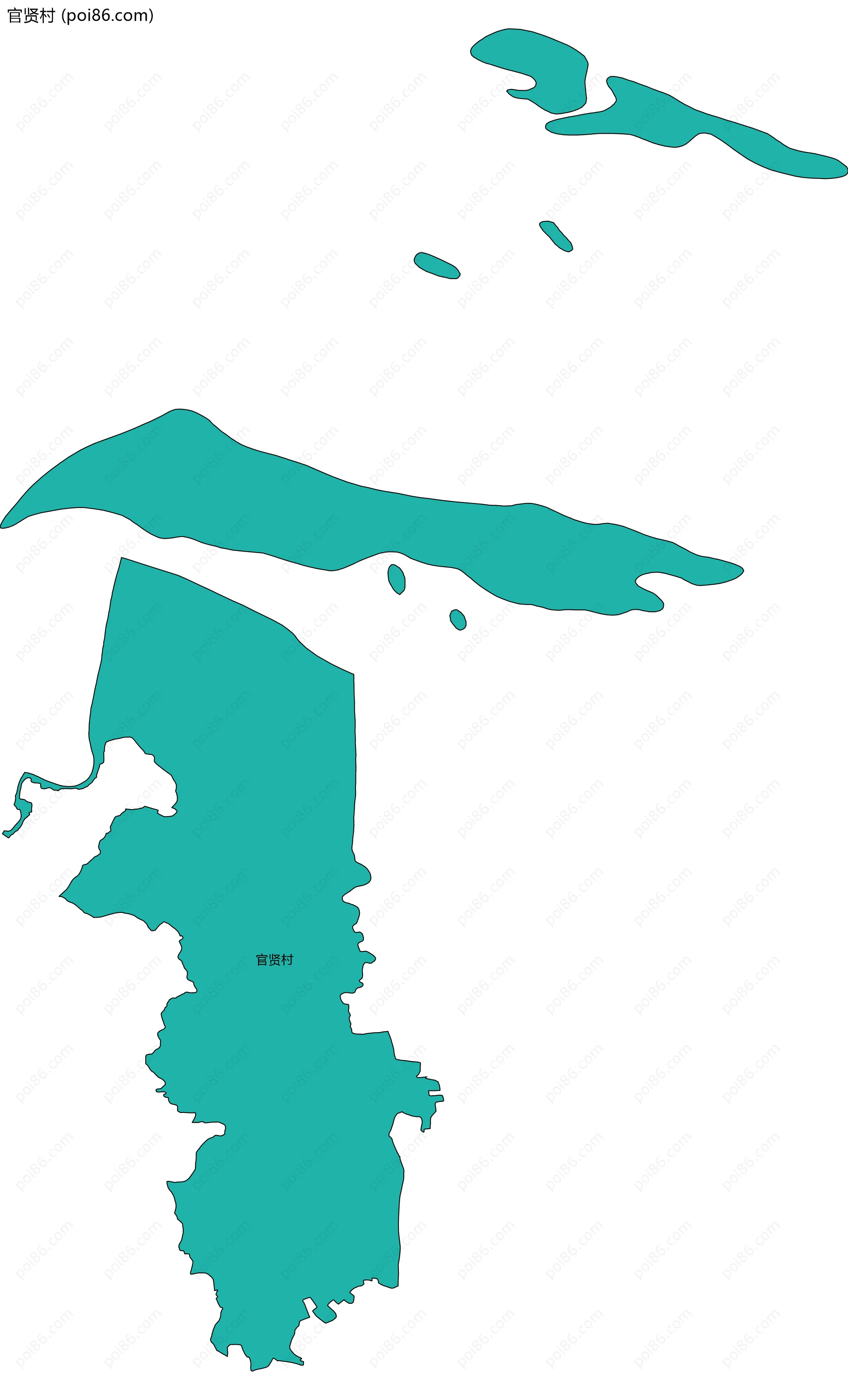 官贤村边界地图