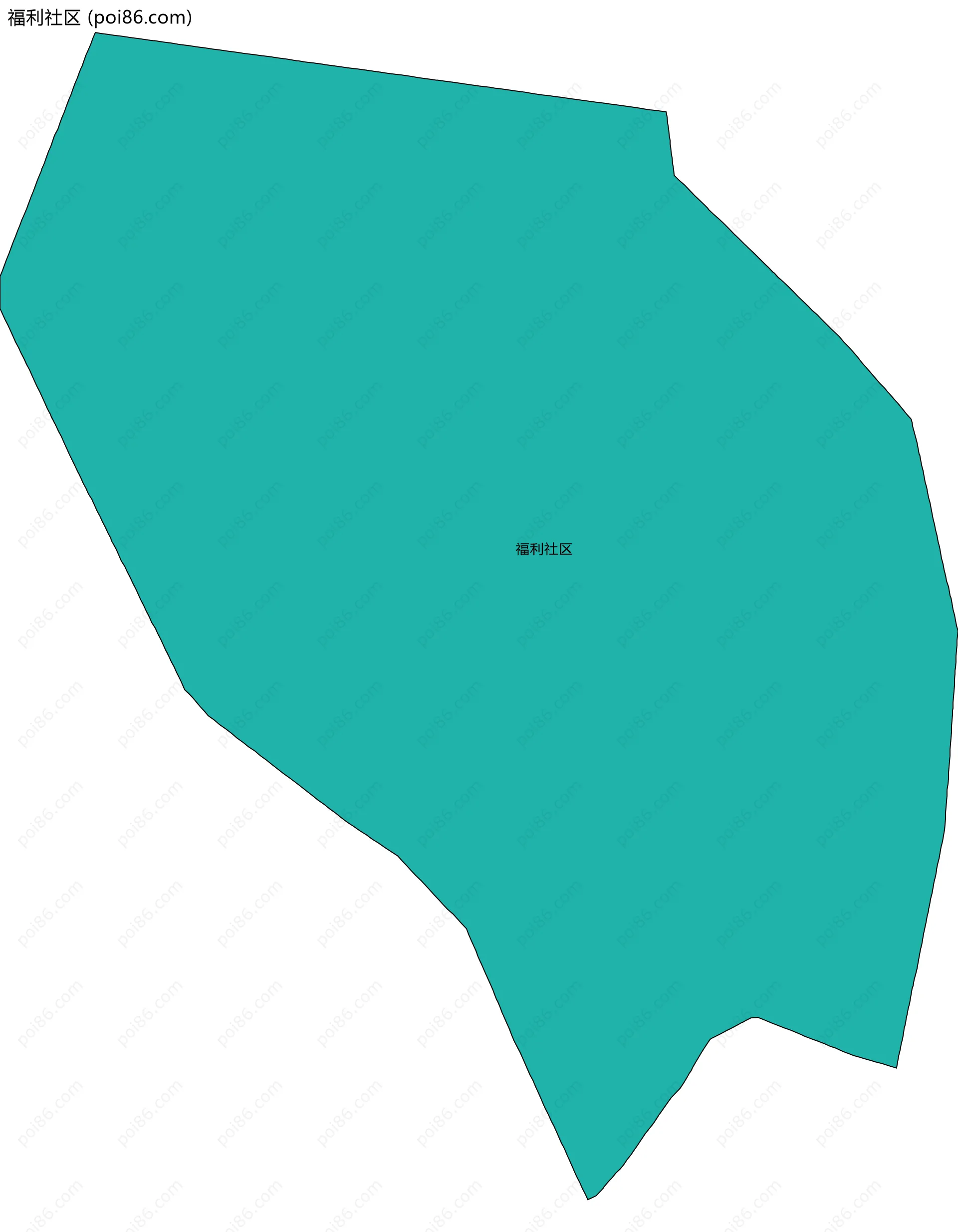 福利社区边界地图