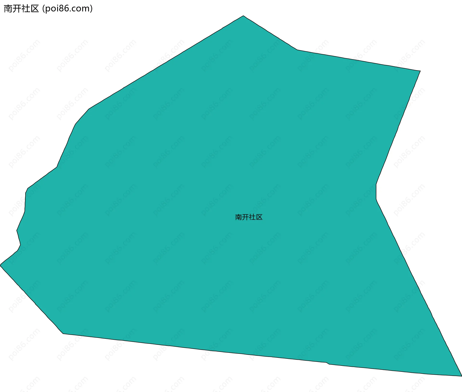 南开社区边界地图