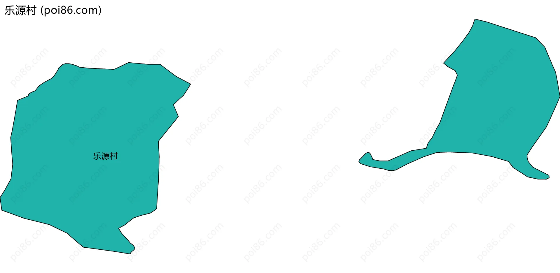 乐源村边界地图