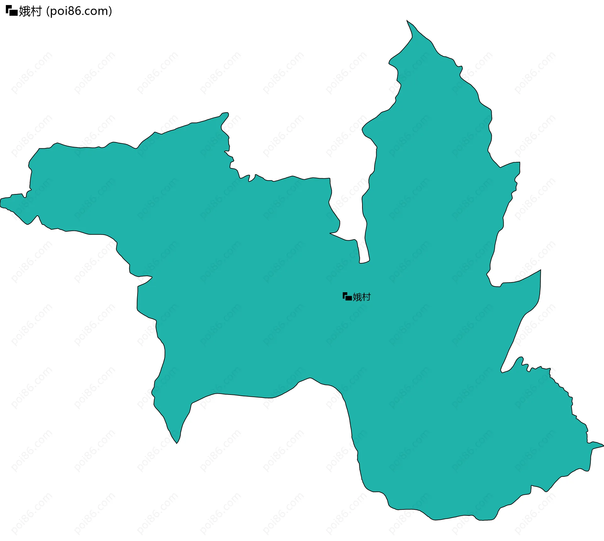 娥村边界地图