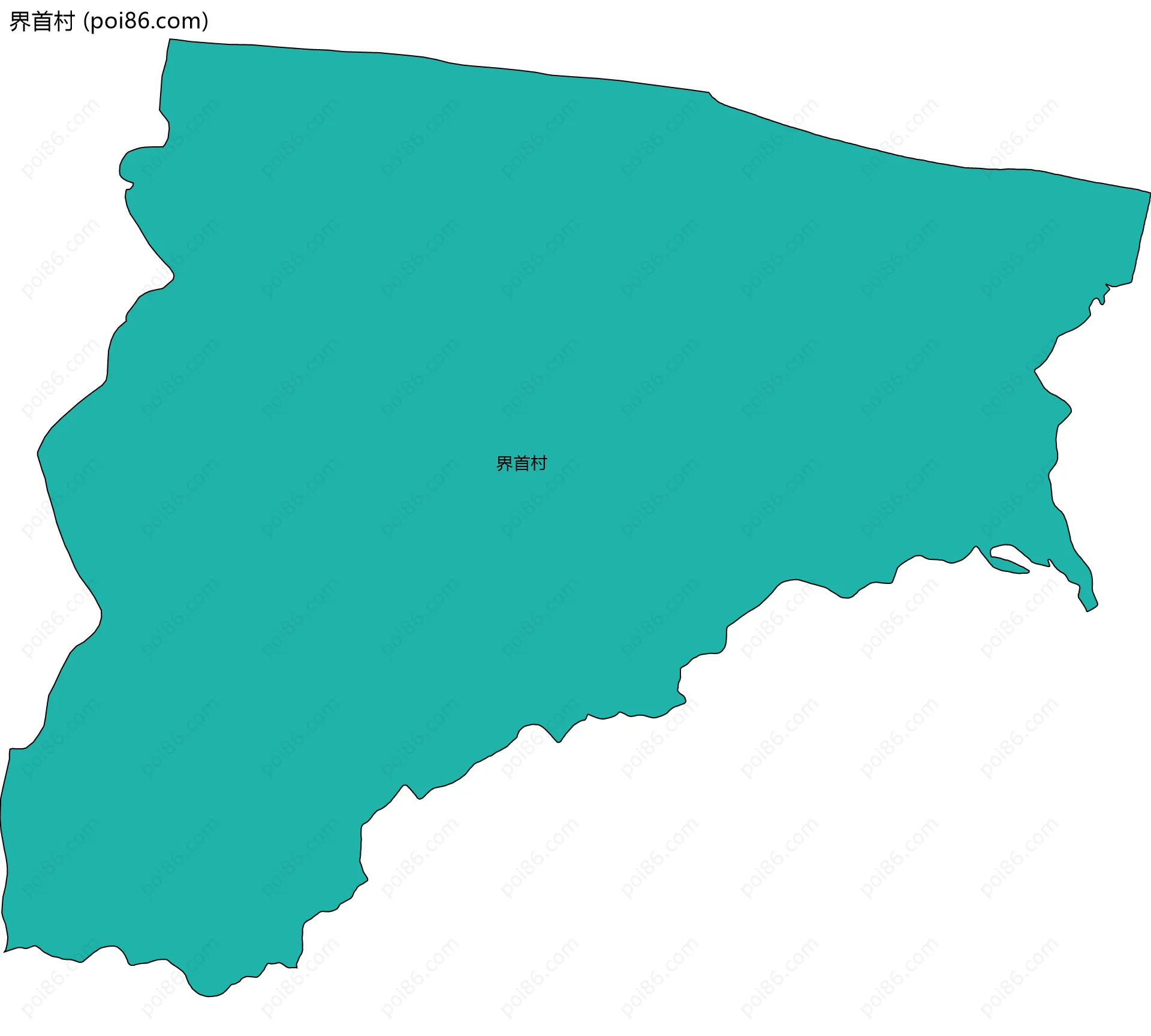 界首村边界地图
