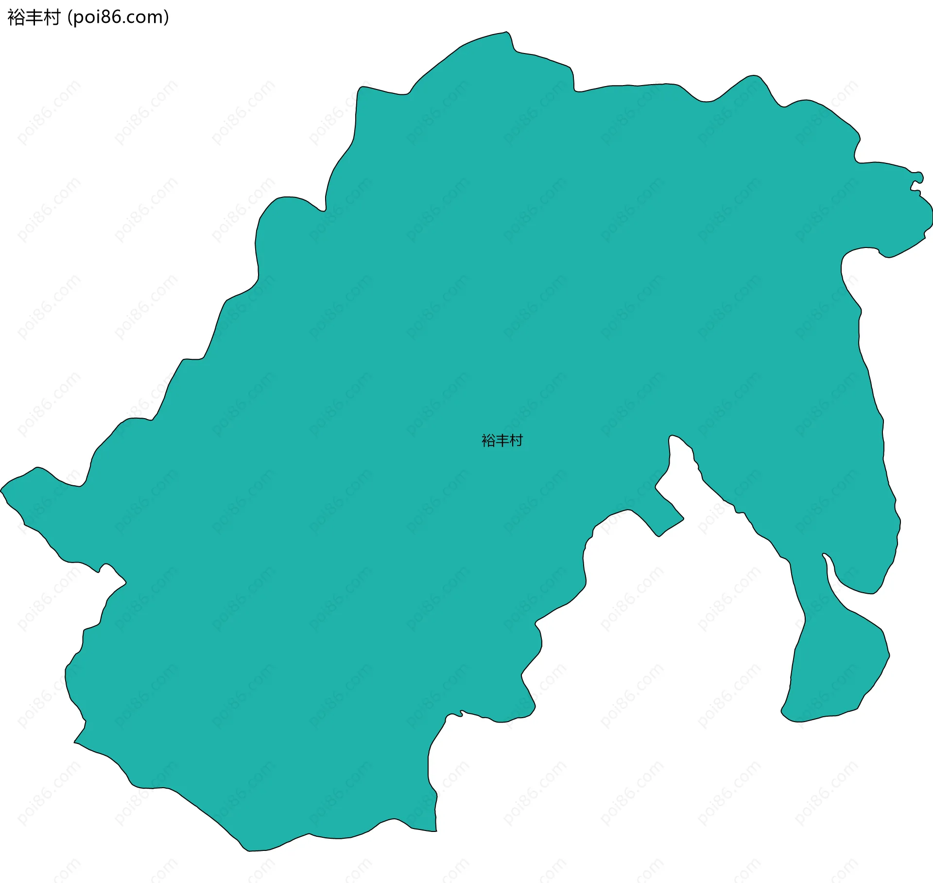 裕丰村边界地图