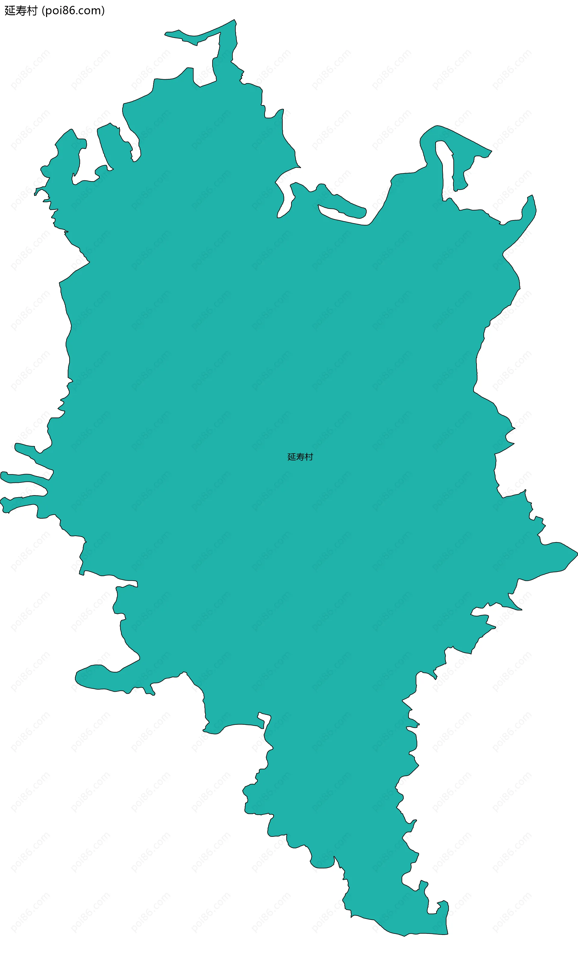 延寿村边界地图