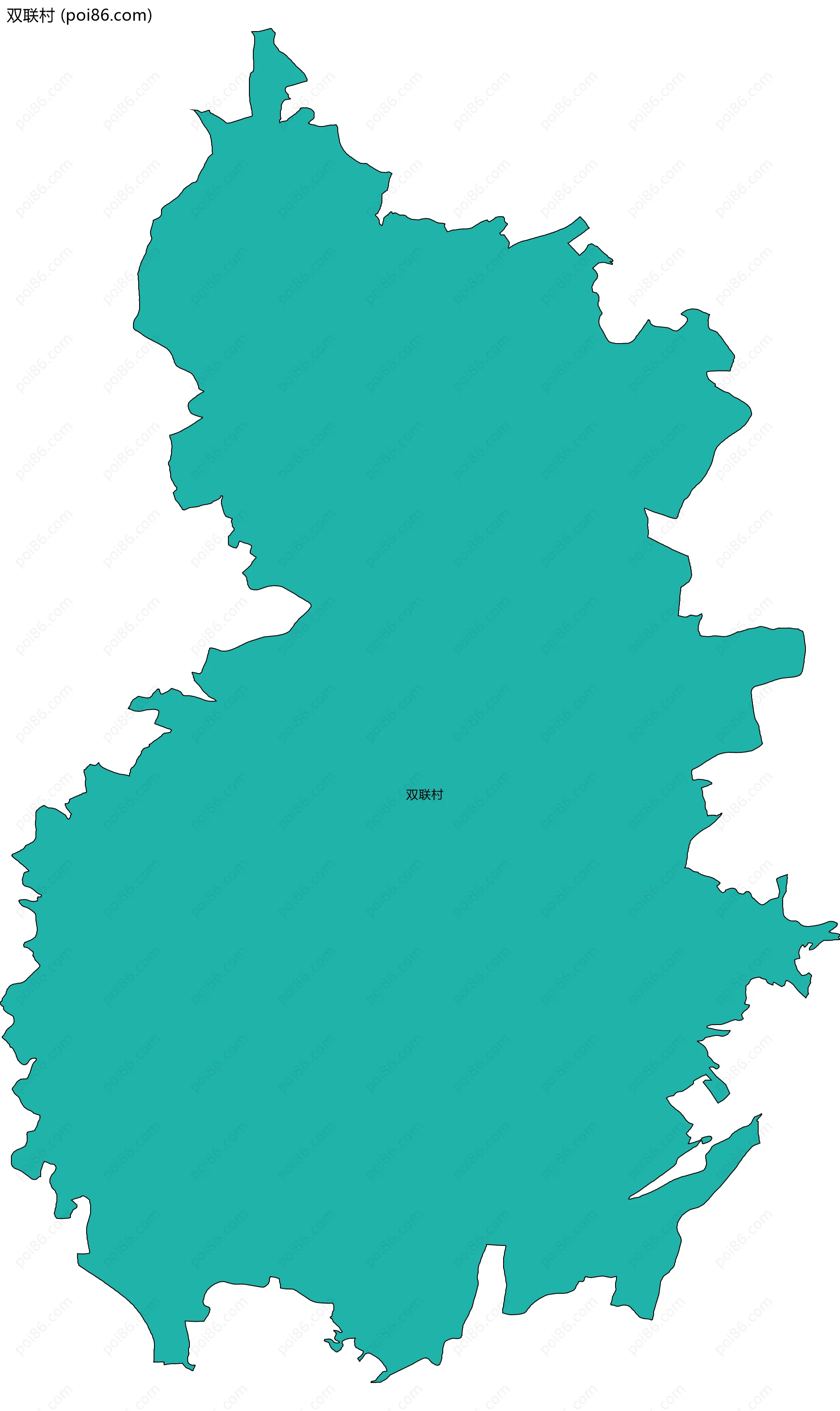 双联村边界地图